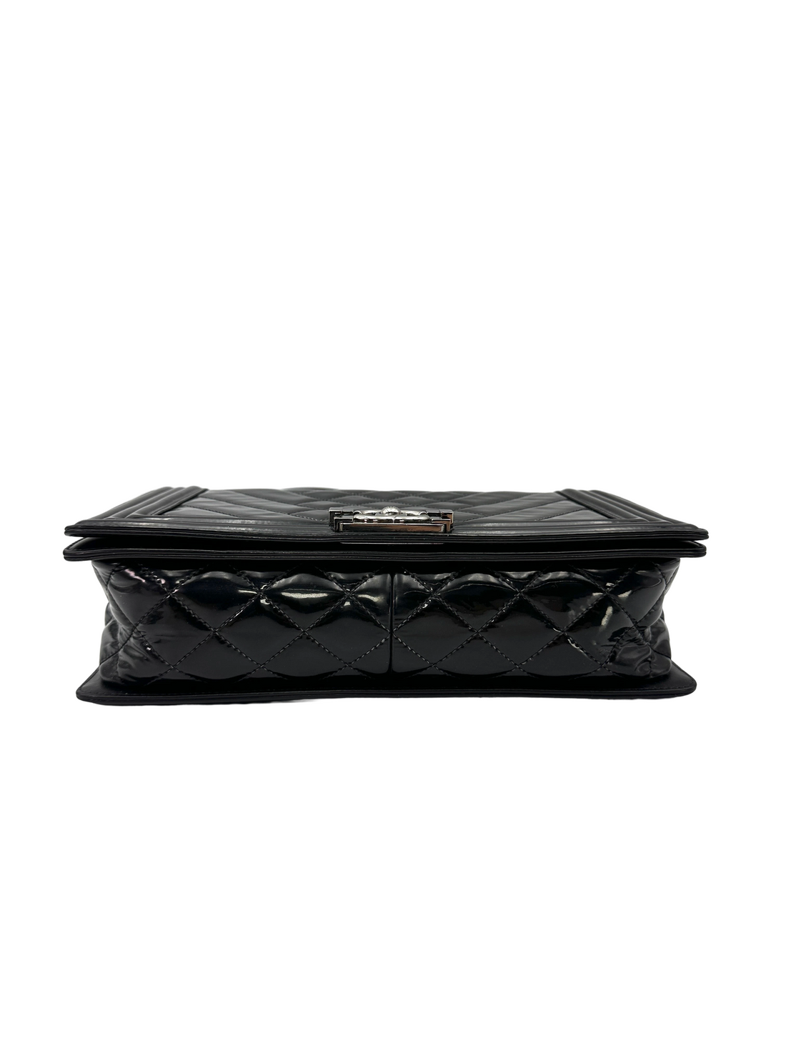 Chanel LeBoy Black Quilted Patent Leather Flap Bag(19***95) CC2618
