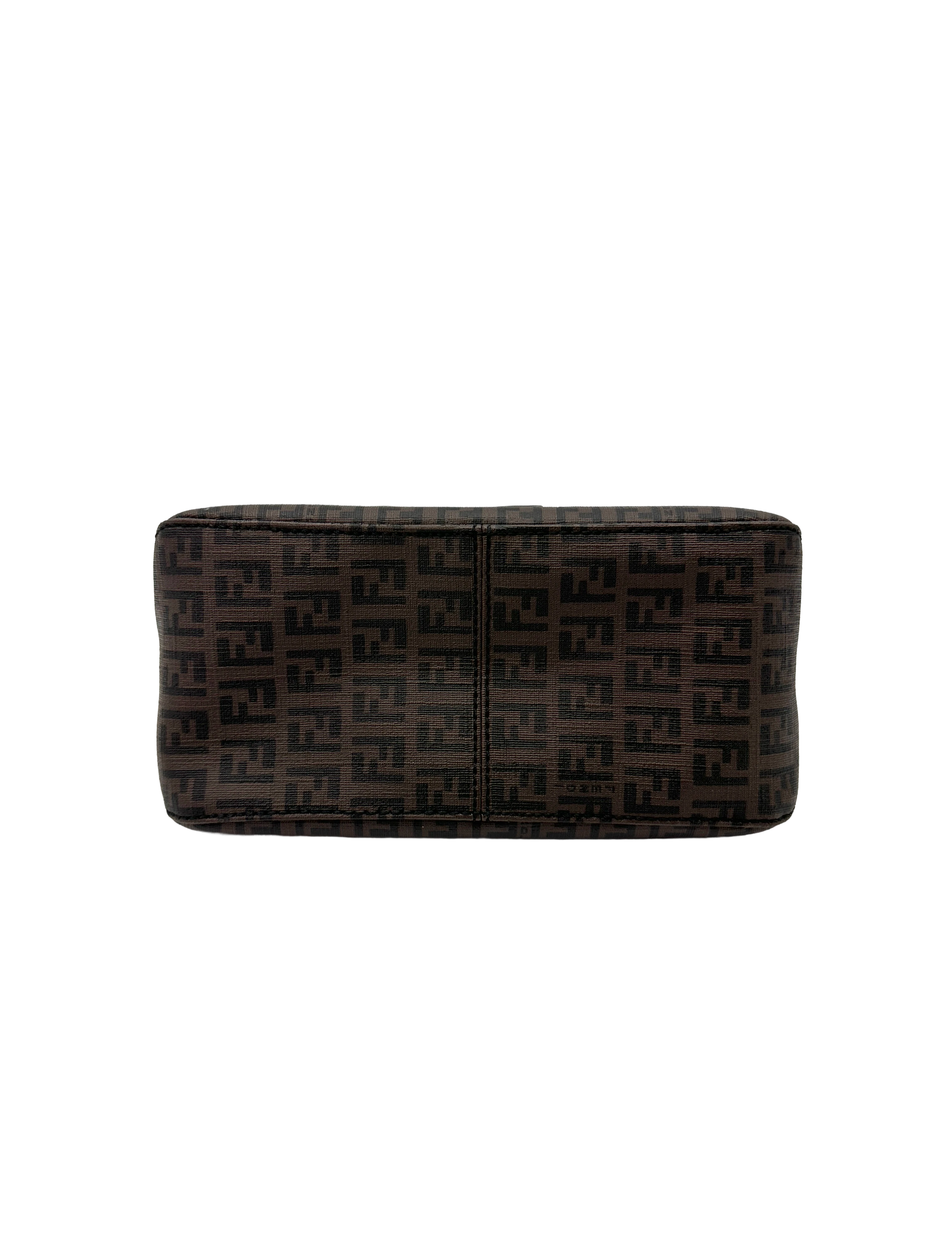 Fendi Zucca Canvas Baguette Shoulder Bag FF138