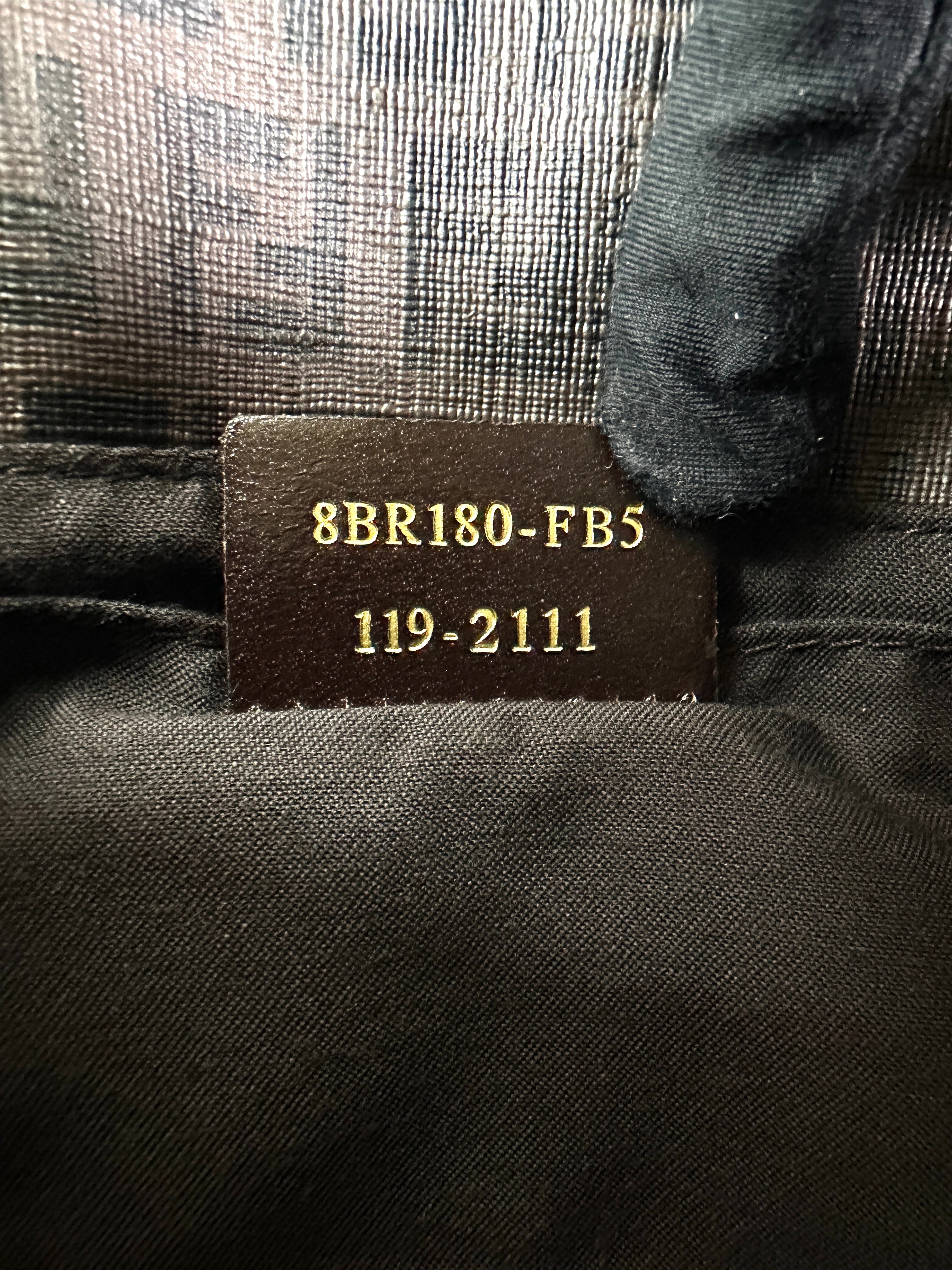 Fendi Zucca Canvas Baguette Shoulder Bag FF138