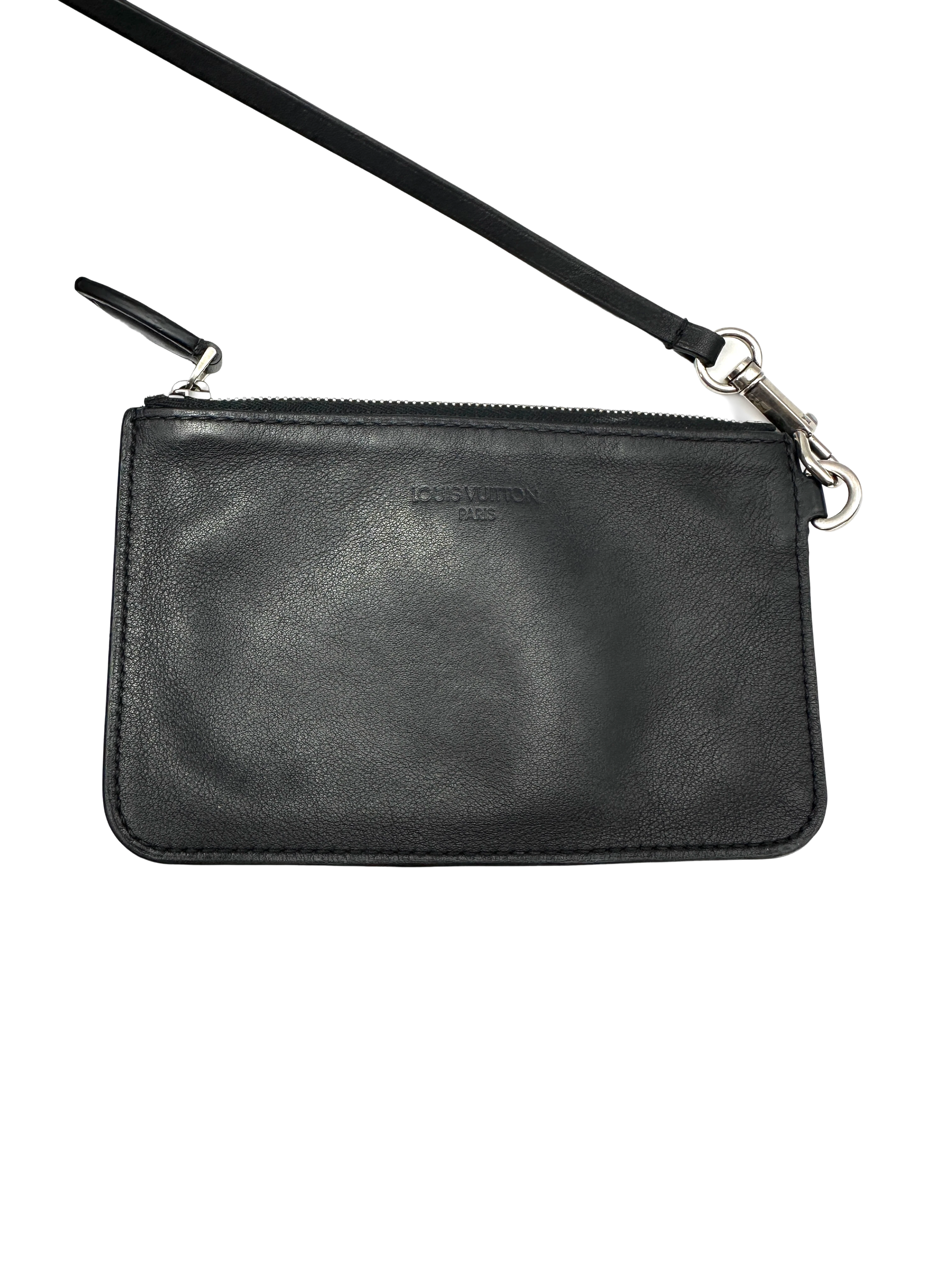 Louis Vuitton NN14 Black Leather Bucket Bag LV3393
