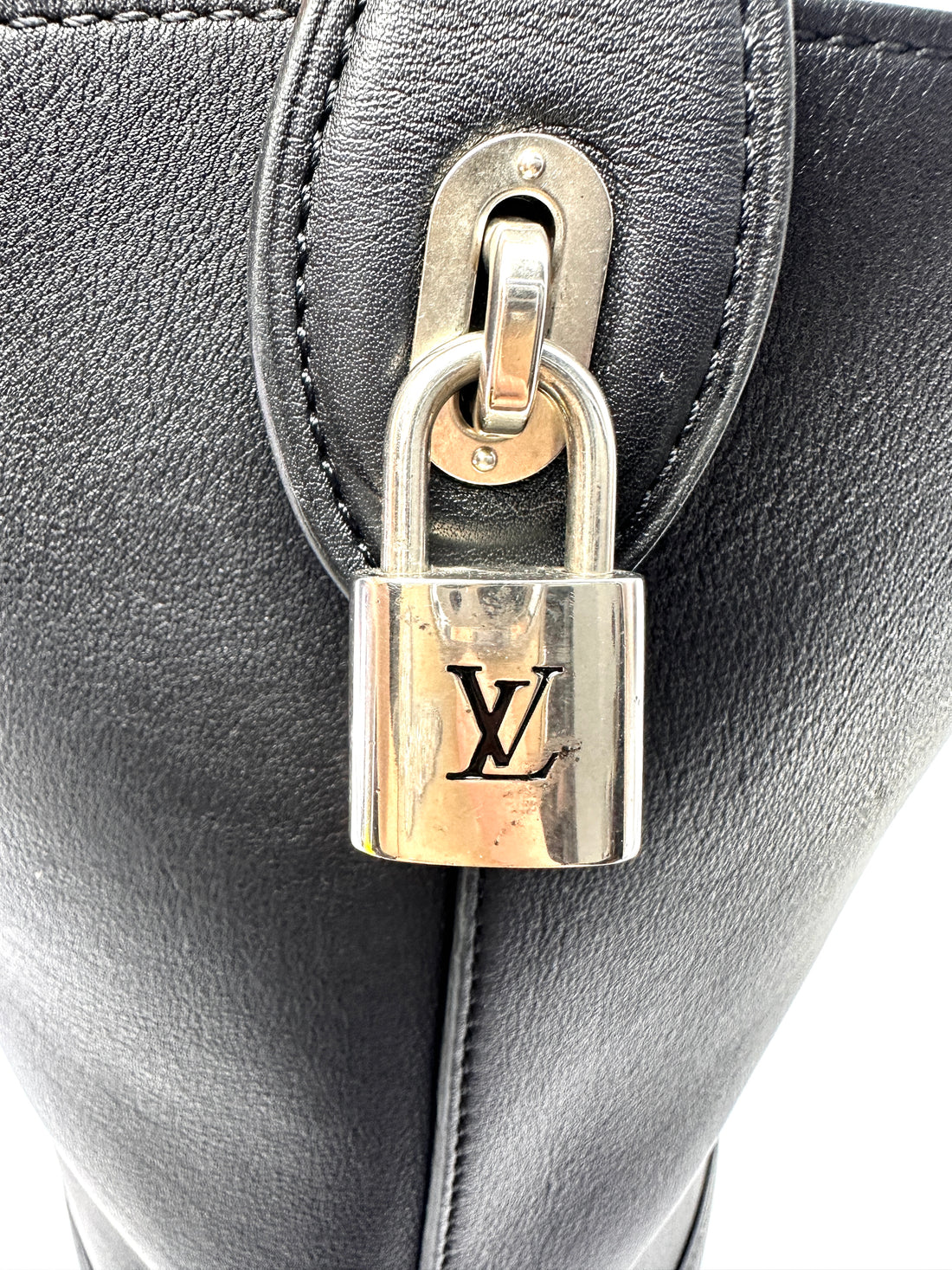 Louis Vuitton NN14 Black Leather Bucket Bag LV3393