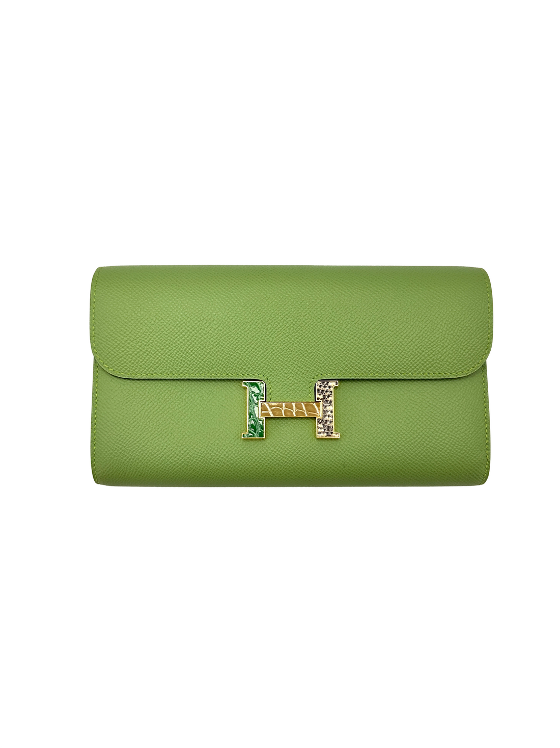 Hermes Constance To Go Green Leather Shoulder Bag HR193