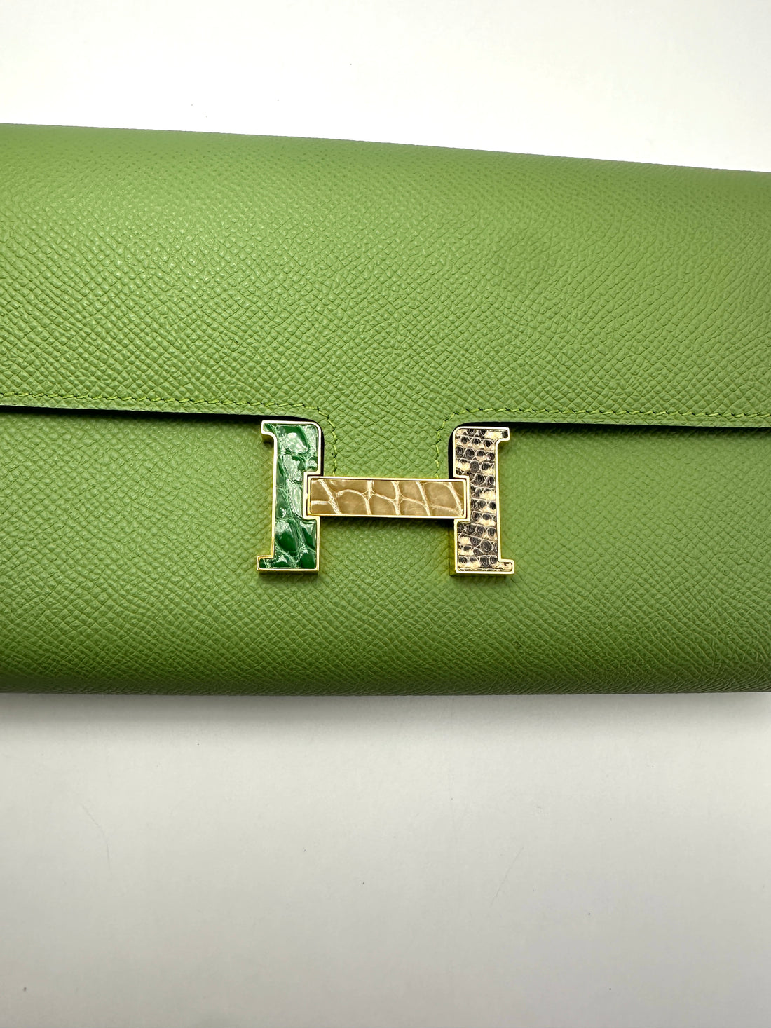 Hermes Constance To Go Green Leather Shoulder Bag HR193