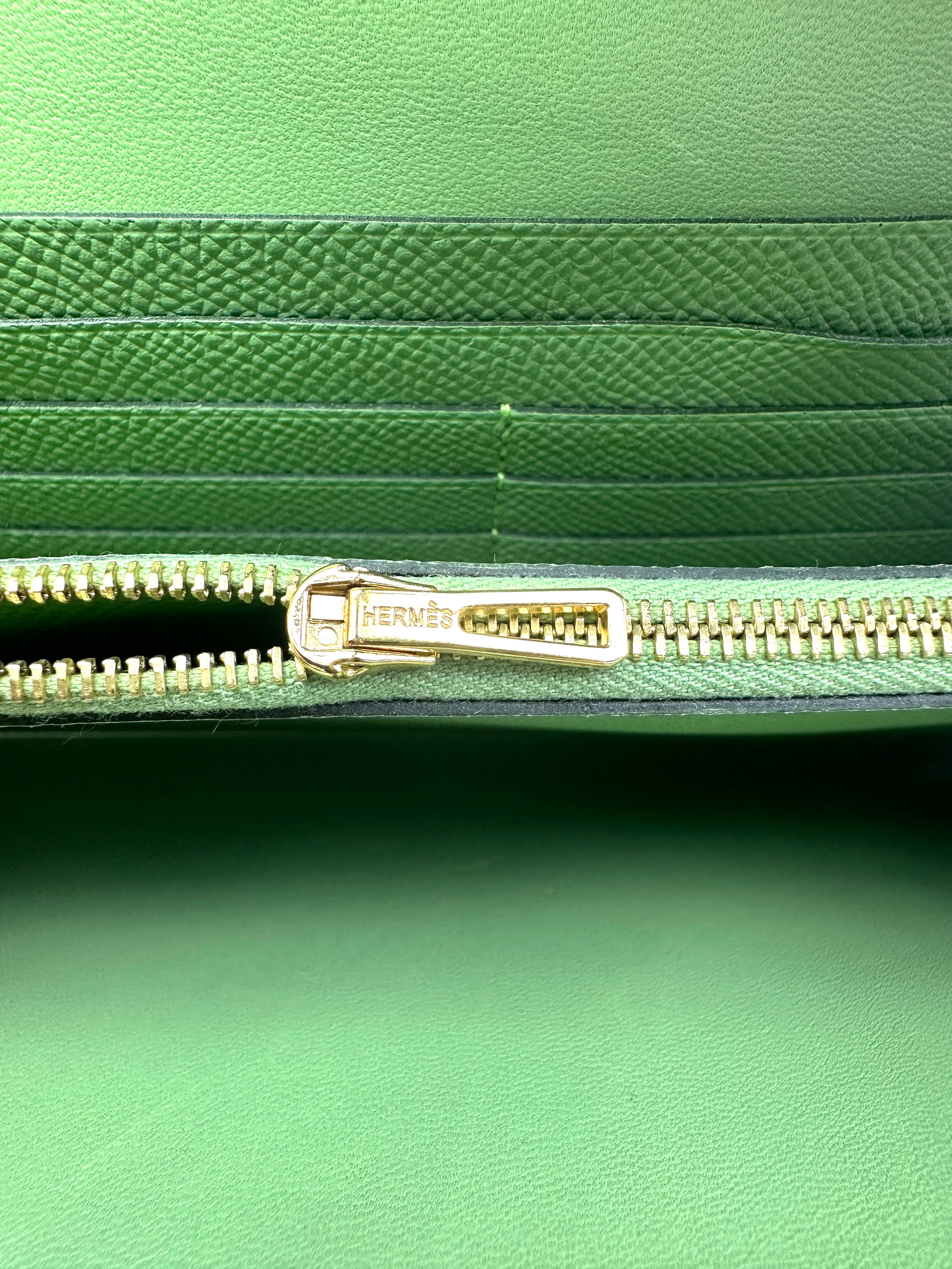Hermes Constance To Go Green Leather Shoulder Bag HR193