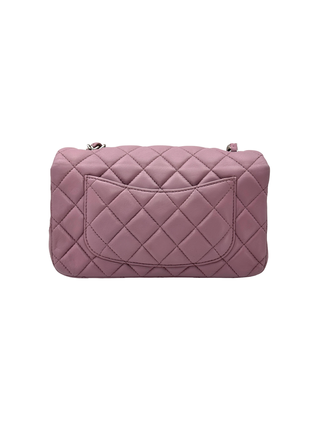 Chanel Classic Flap Purple Quilted Leather Mini Shoulder Bag(16***99) IRIS280