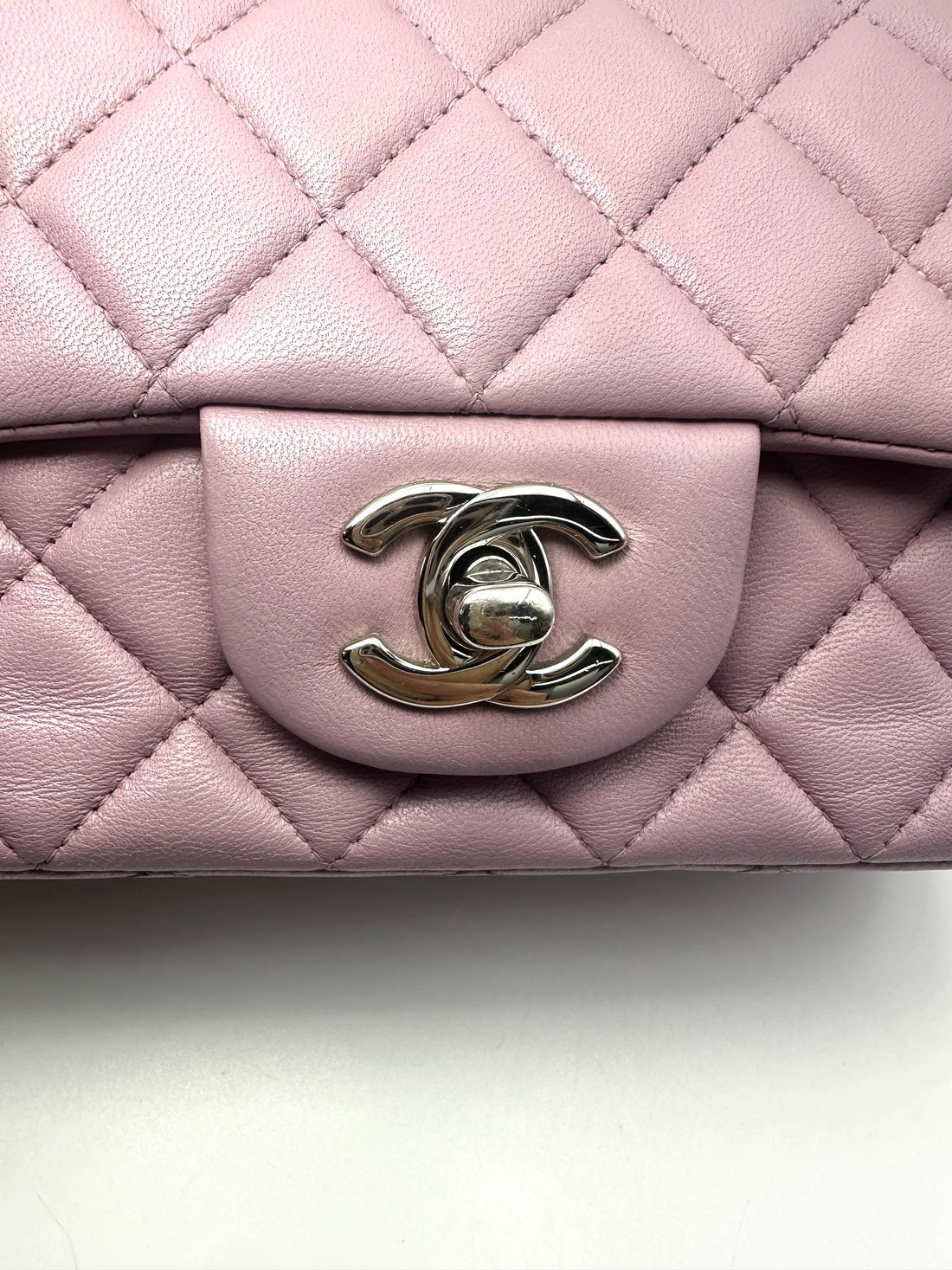 Chanel Classic Flap Purple Quilted Leather Mini Shoulder Bag(16***99) IRIS280