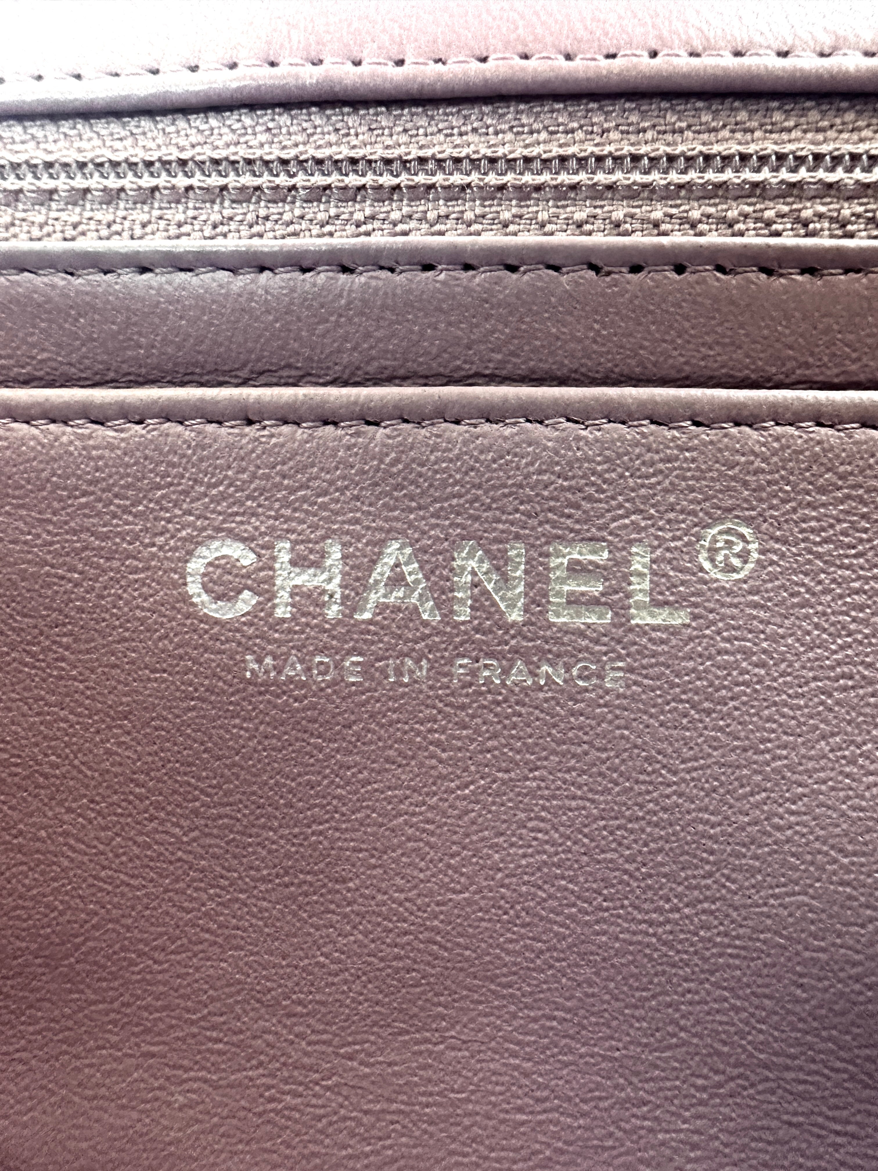 Chanel Classic Flap Purple Quilted Leather Mini Shoulder Bag(16***99) IRIS280
