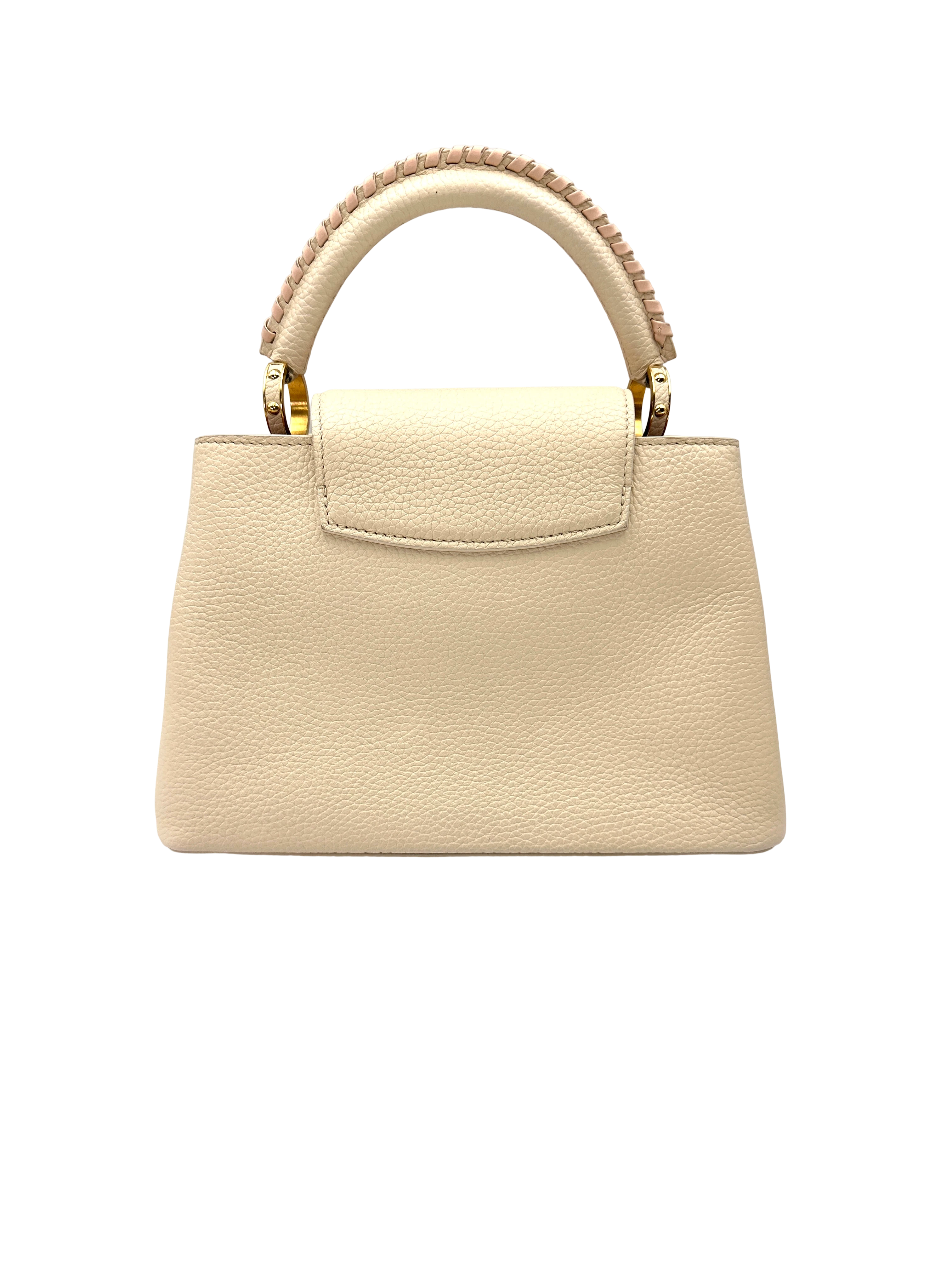 Louis Vuitton Capucines Beige Taurillon Leather Handle Bag LV3396