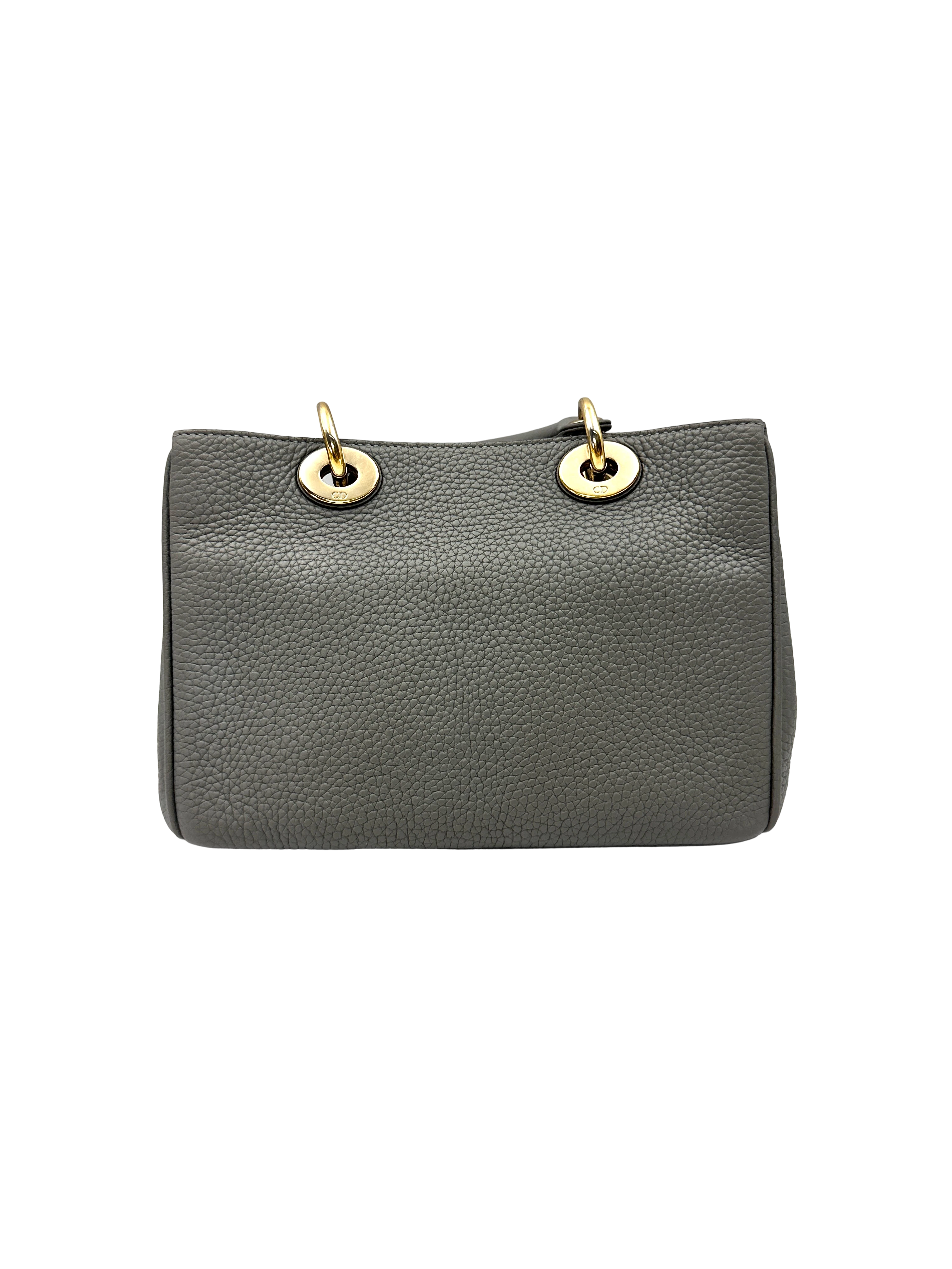 Christian Dior Diorissimo Blue Leather Mini Handle Bag DR962