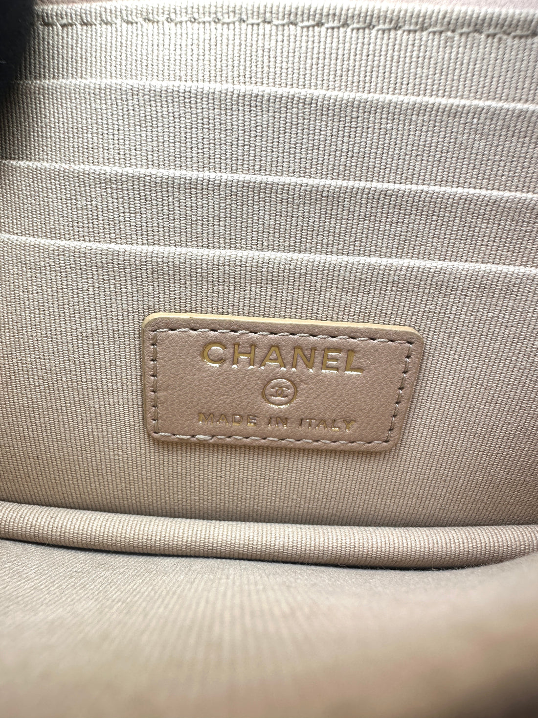 Chanel Trendy CC Beige Quilted Leather Wallet On Chain(32***03) CC2622