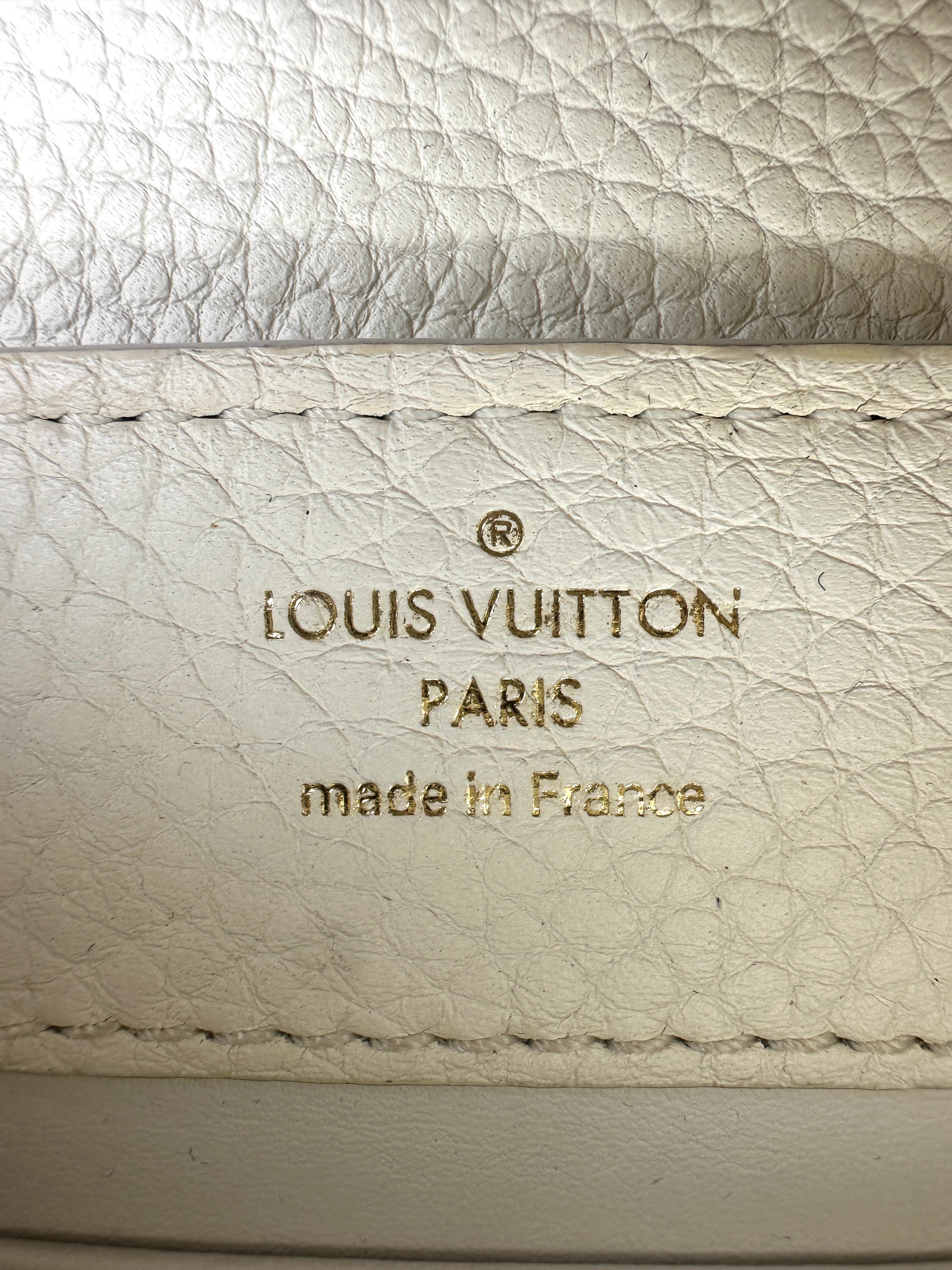 Louis Vuitton Capucines Mini White Taurillon Leather Python Handle Bag IRIS281