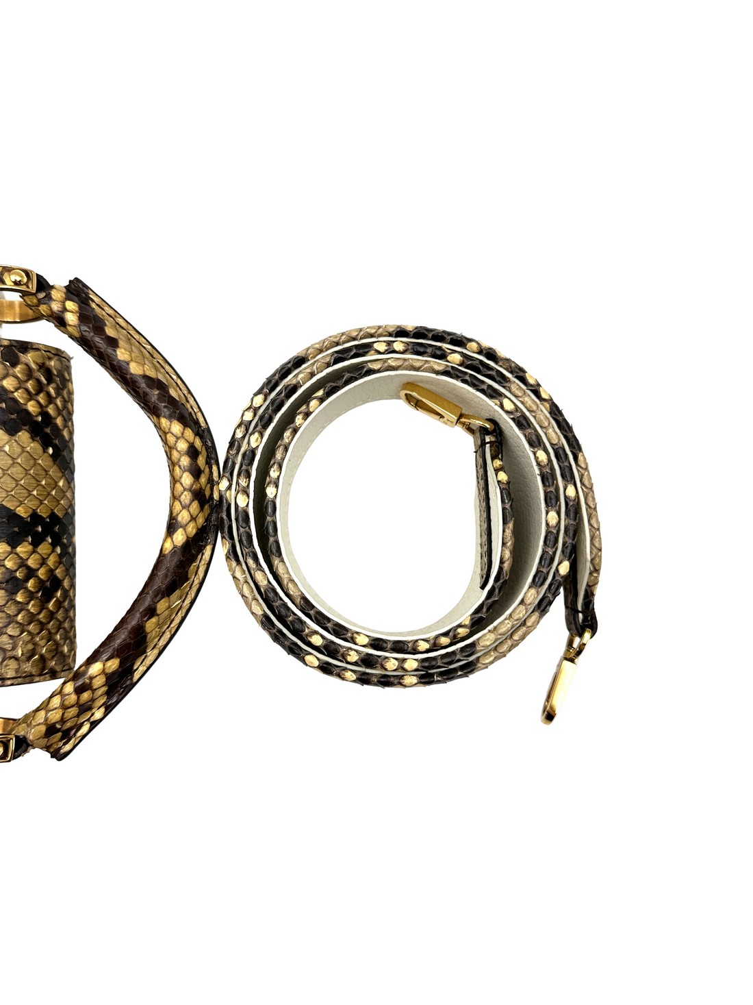 Louis Vuitton Capucines Mini White Taurillon Leather Python Handle Bag IRIS281