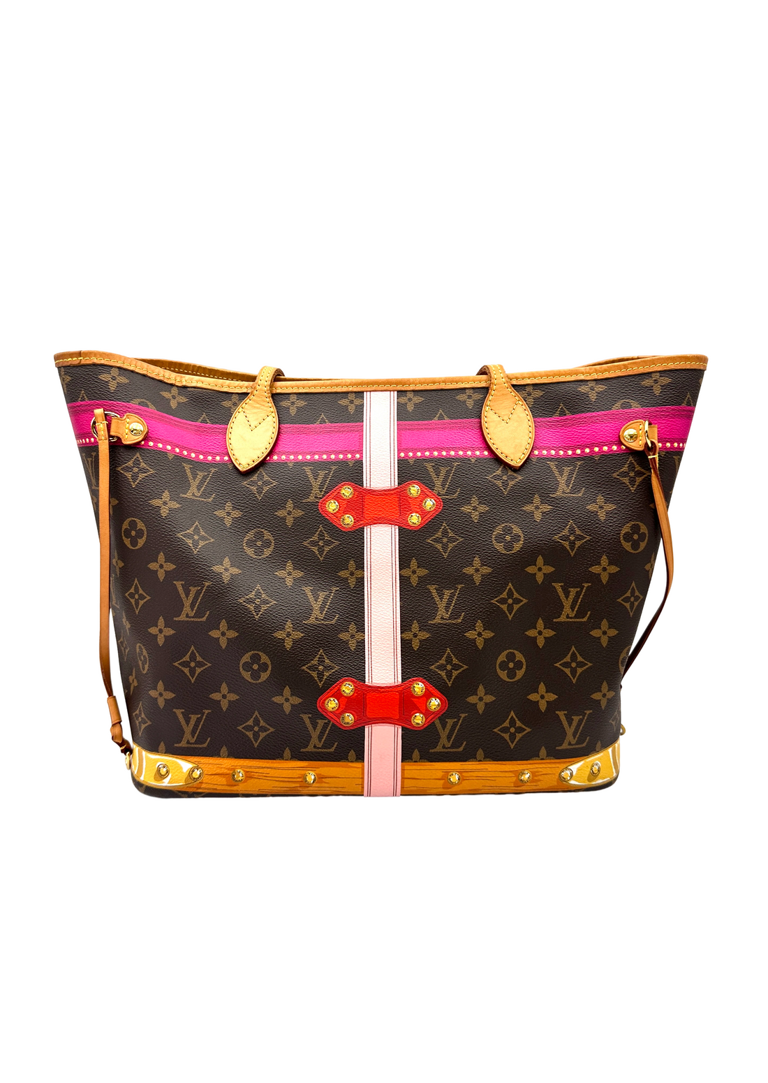 Louis Vuitton Neverfull MM Monogram Summer Trunks Handle Bag LV3402