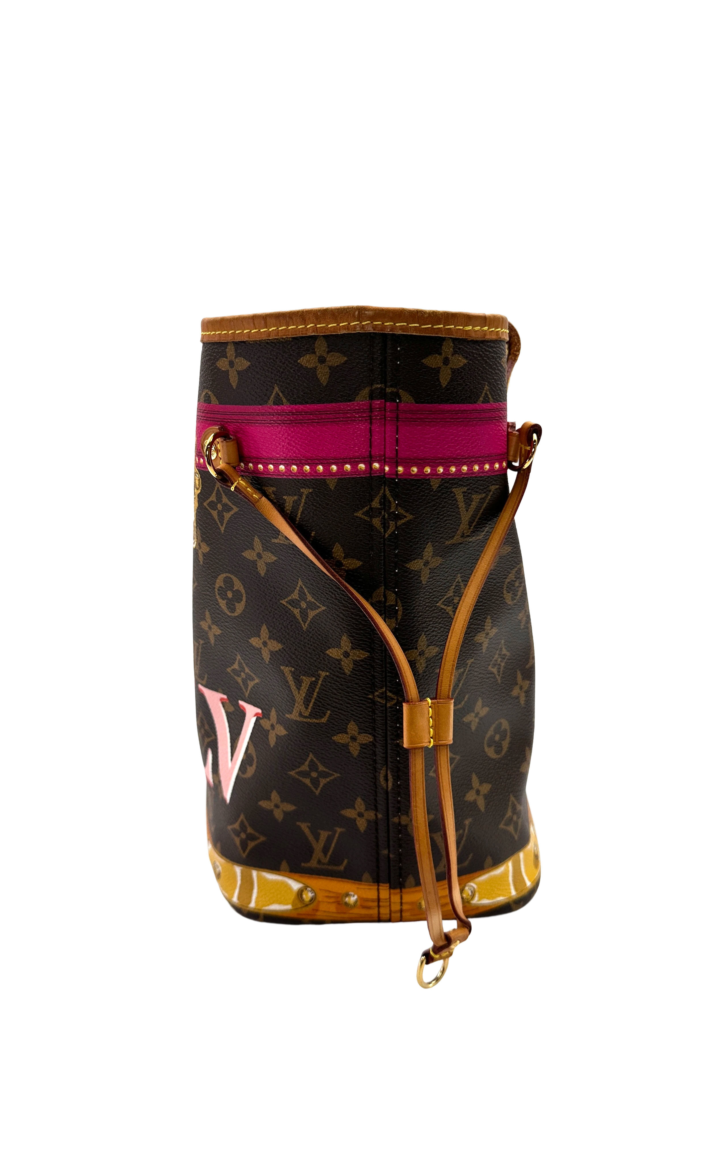 Louis Vuitton Neverfull MM Monogram Summer Trunks Handle Bag LV3402