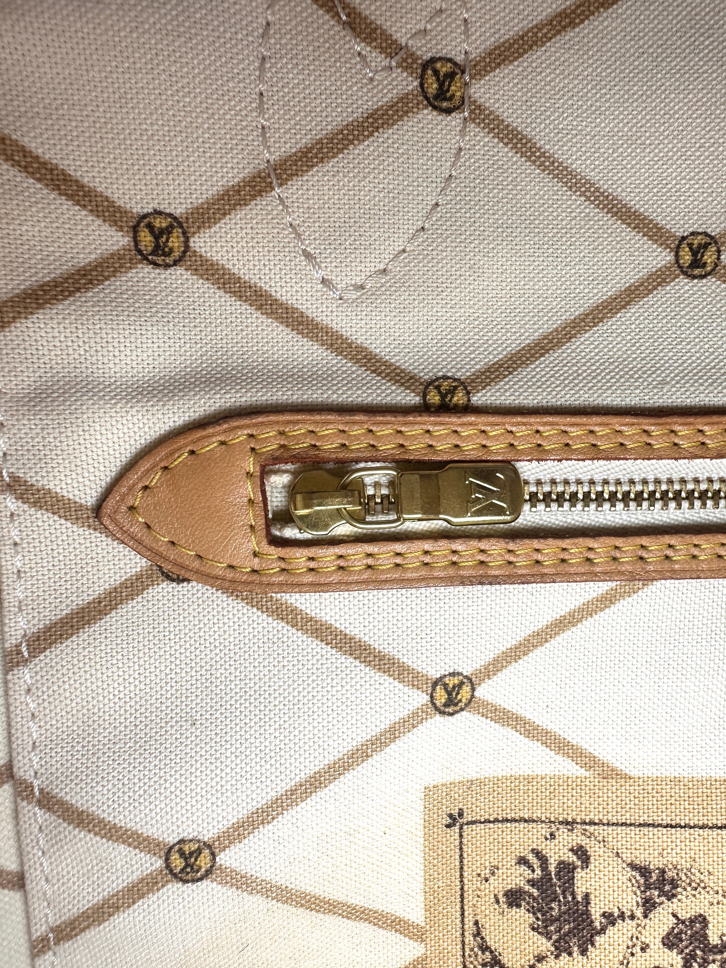Louis Vuitton Neverfull MM Monogram Summer Trunks Handle Bag LV3402