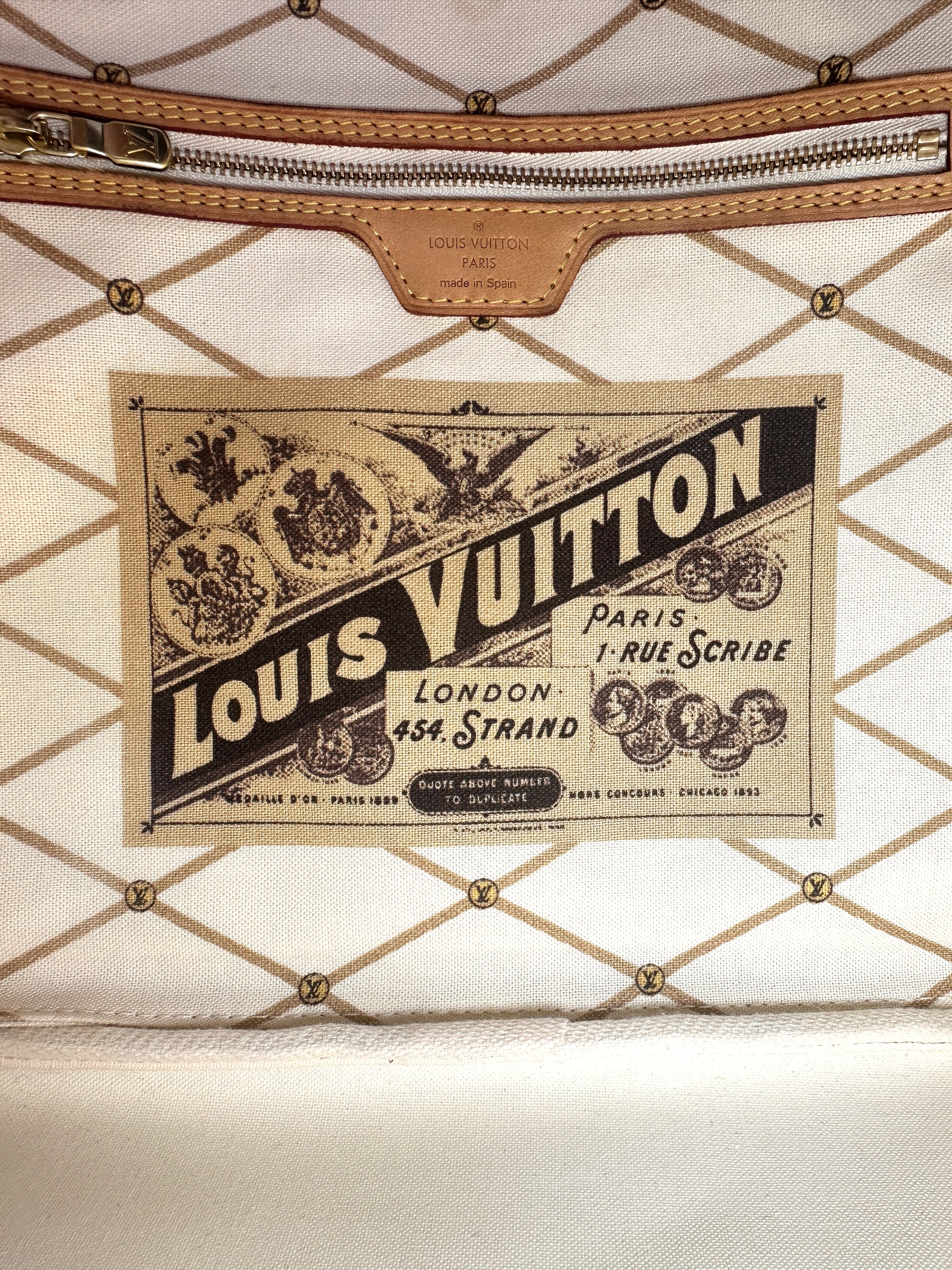Louis Vuitton Neverfull MM Monogram Summer Trunks Handle Bag LV3402