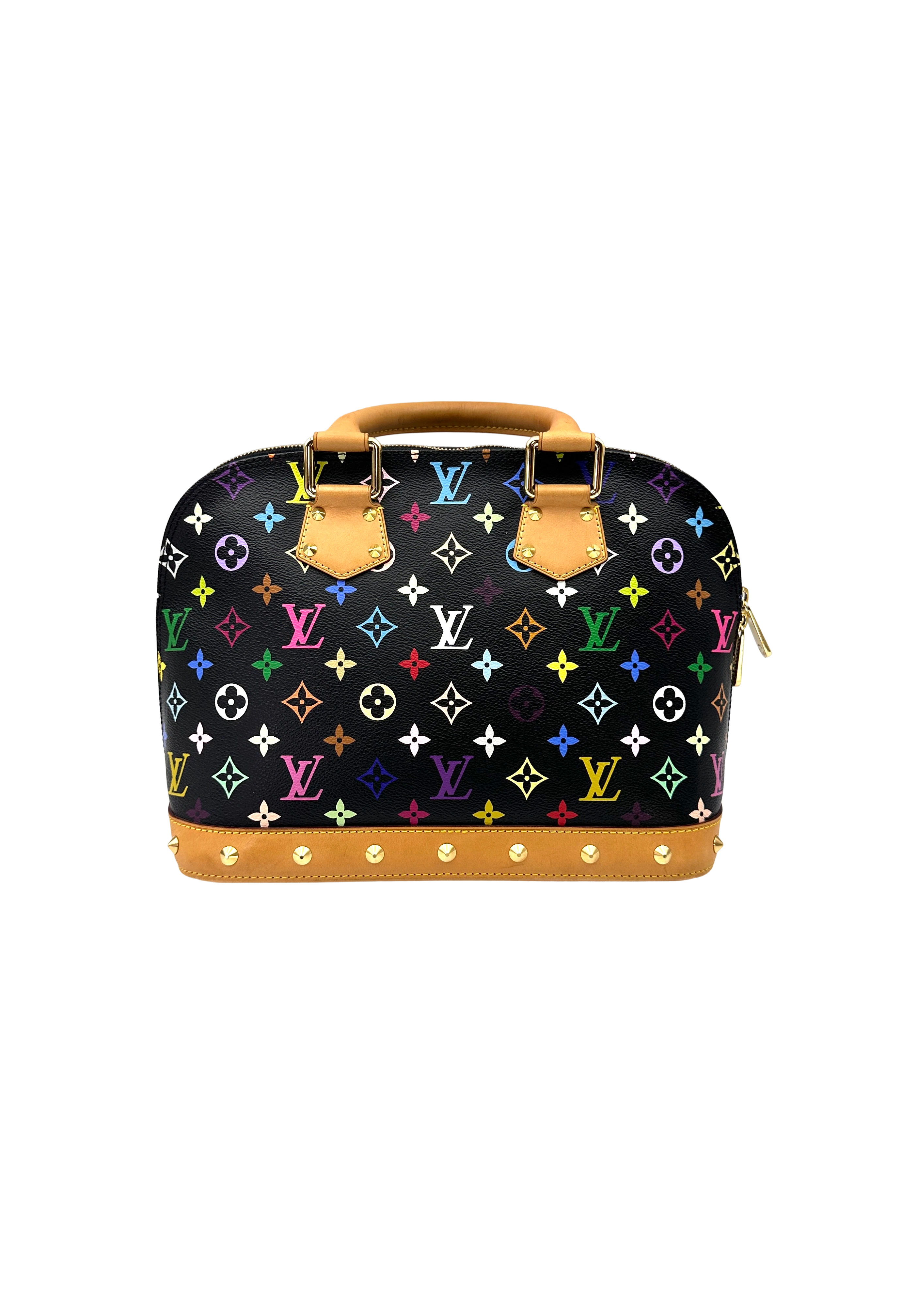 Louis Vuitton Alma Black Monogram Canvas Handle Bag LV3404