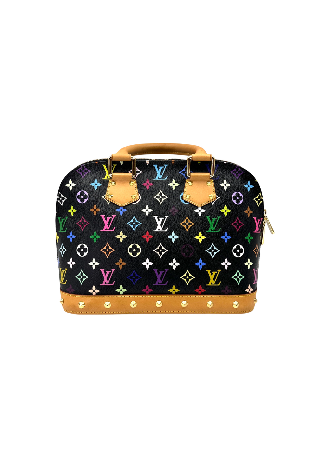 Louis Vuitton Alma Black Monogram Canvas Handle Bag LV3404