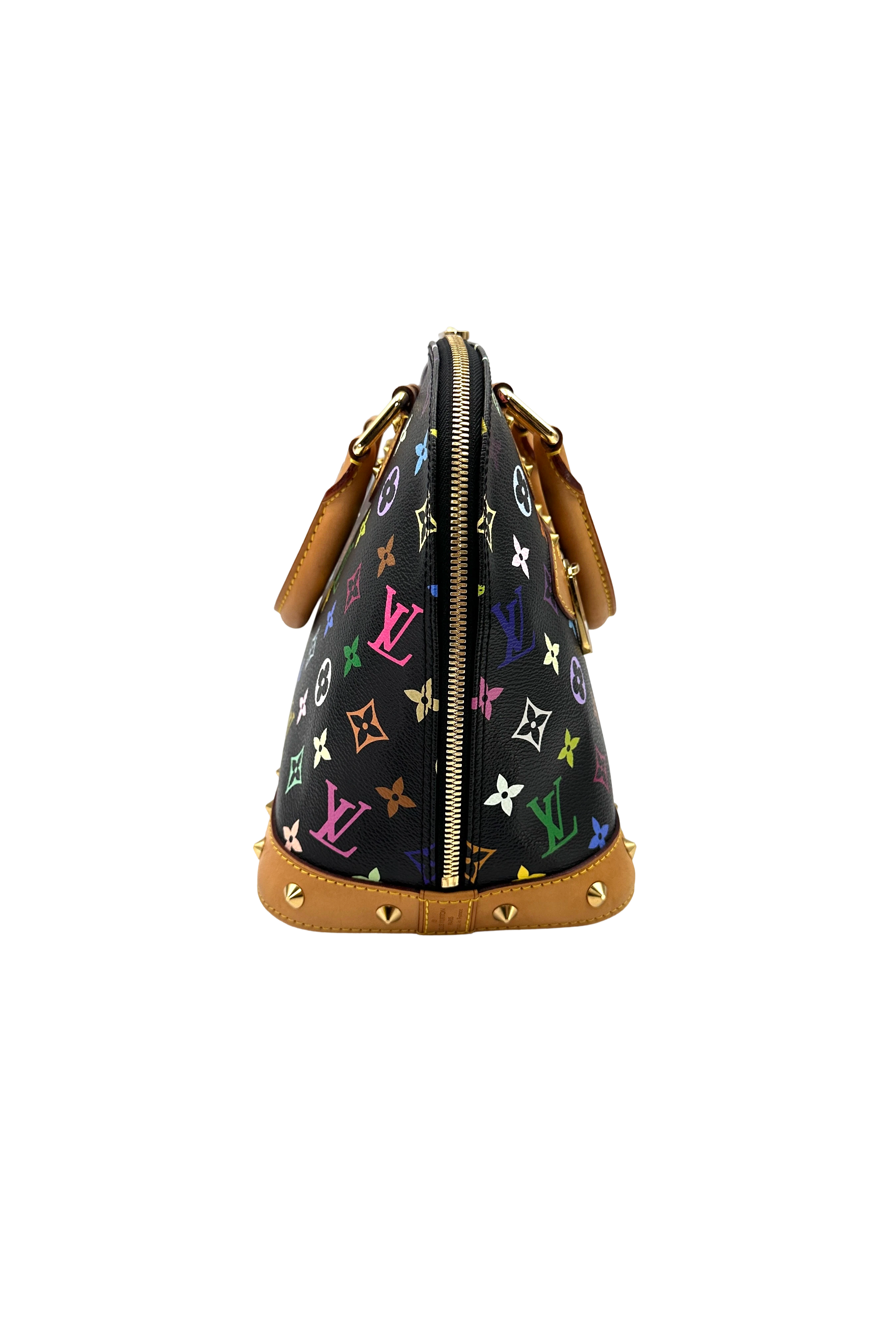 Louis Vuitton Alma Black Monogram Canvas Handle Bag LV3404