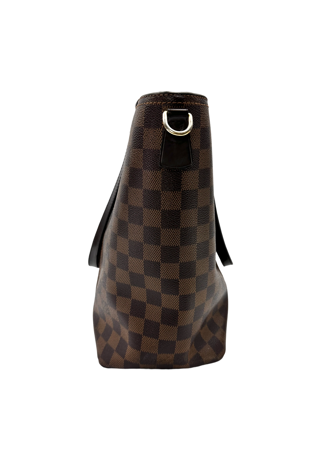 Louis Vuitton Jersey Damier Ebene & Red Leather Handle Bag LV3403