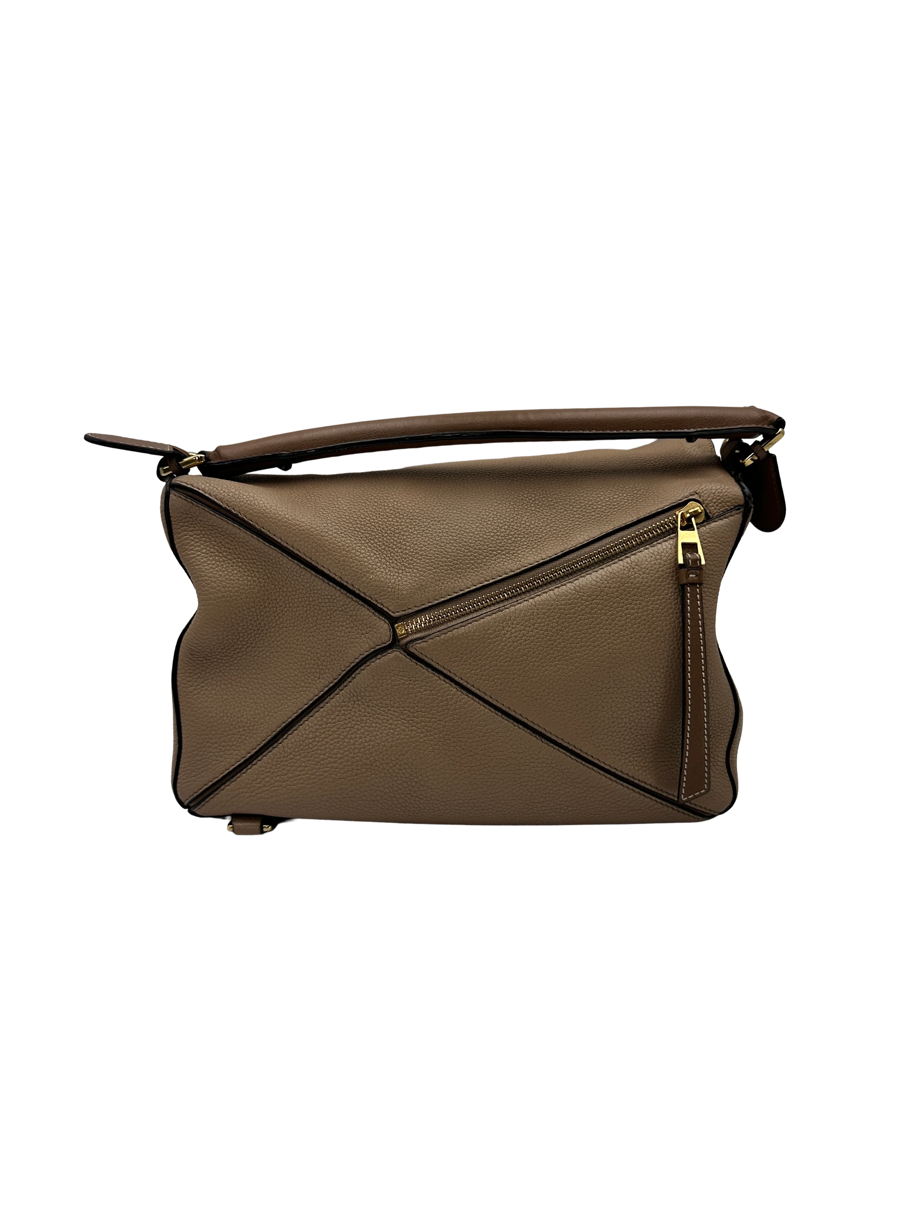 Loewe Puzzle Beige Leather Shoulder Bag LW105