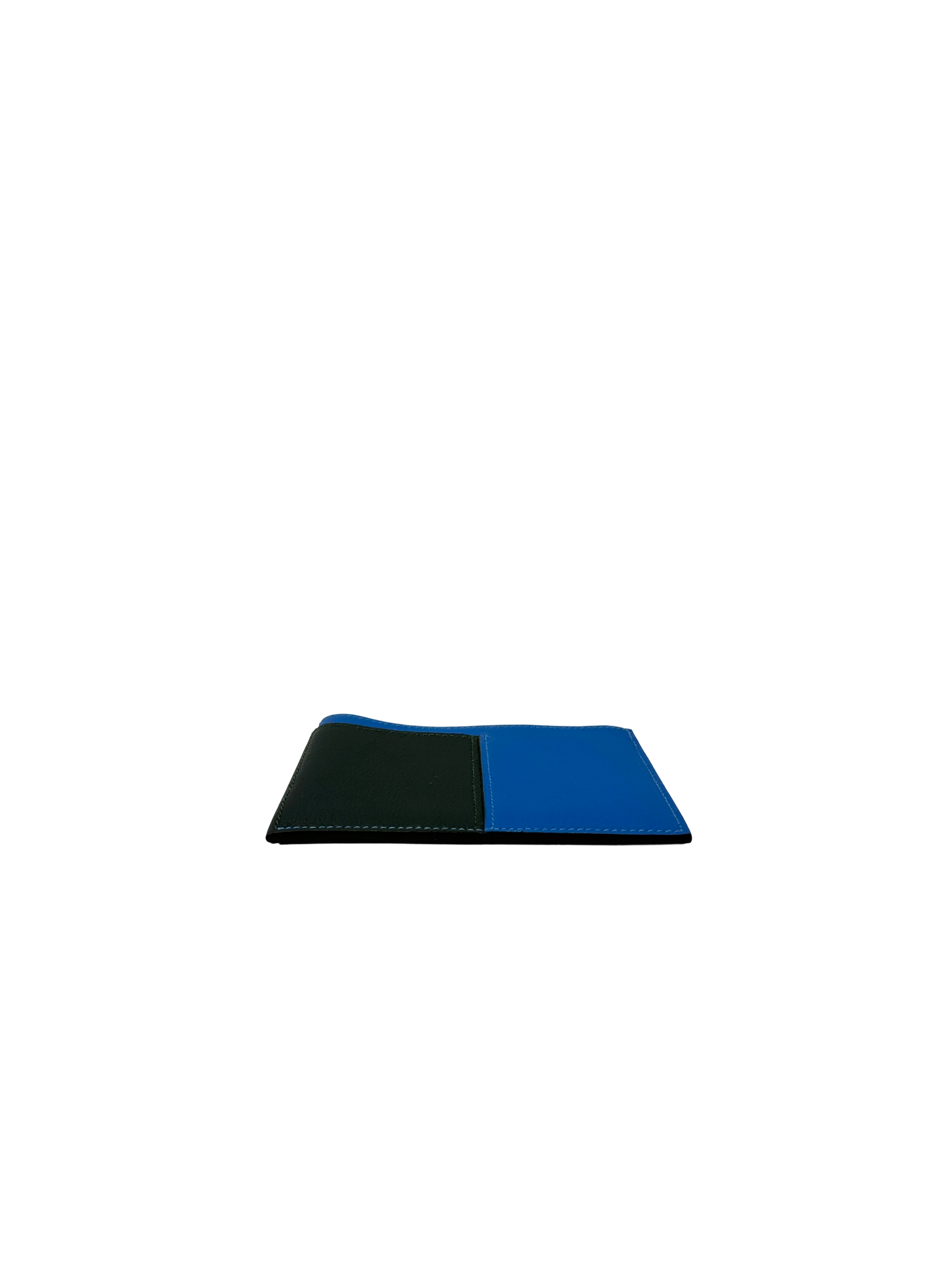 Hermes Black/Blue Leather Card Holder HR194
