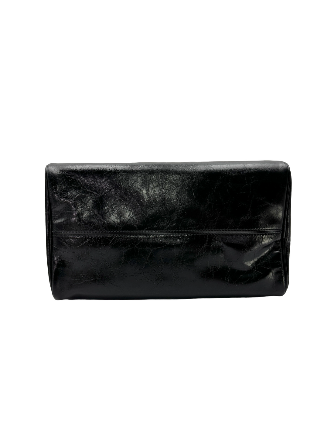 Louis Vuitton Speedy30 Black Lambskin Leather Handle Bag LVU