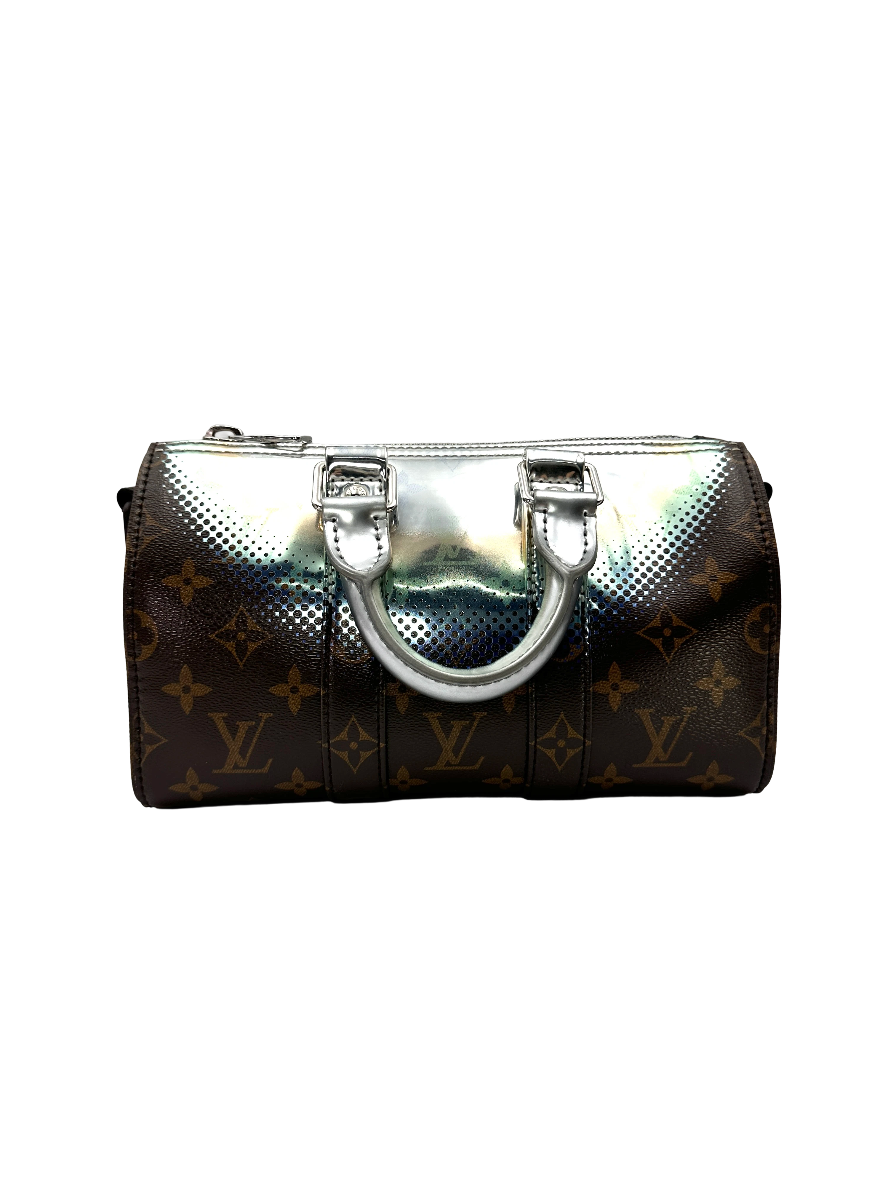 Louis Vuitton Keepall25 Monogram Metallic Nebula Mirror Bag LV3405