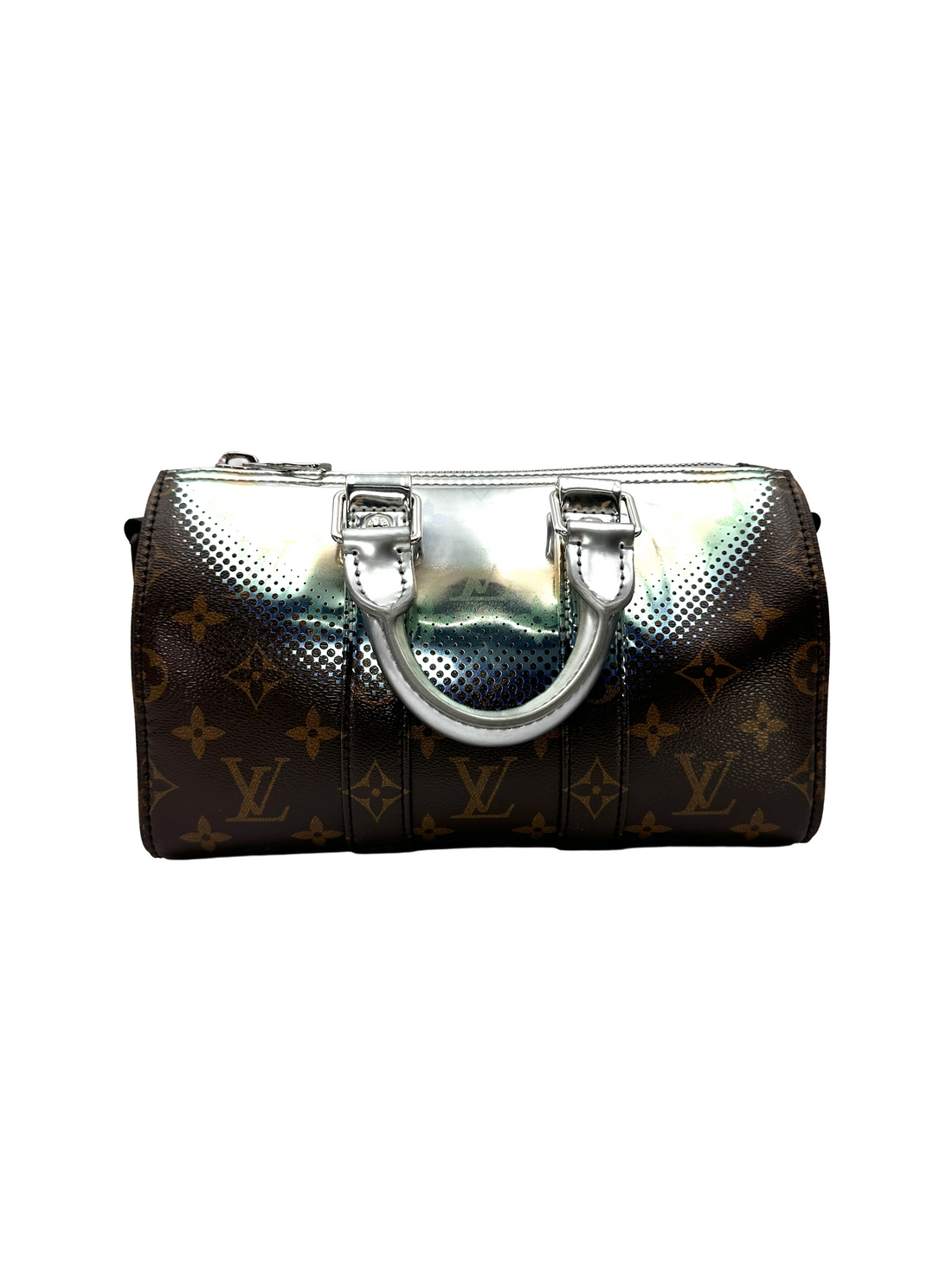Louis Vuitton Keepall25 Monogram Metallic Nebula Mirror Bag LV3405
