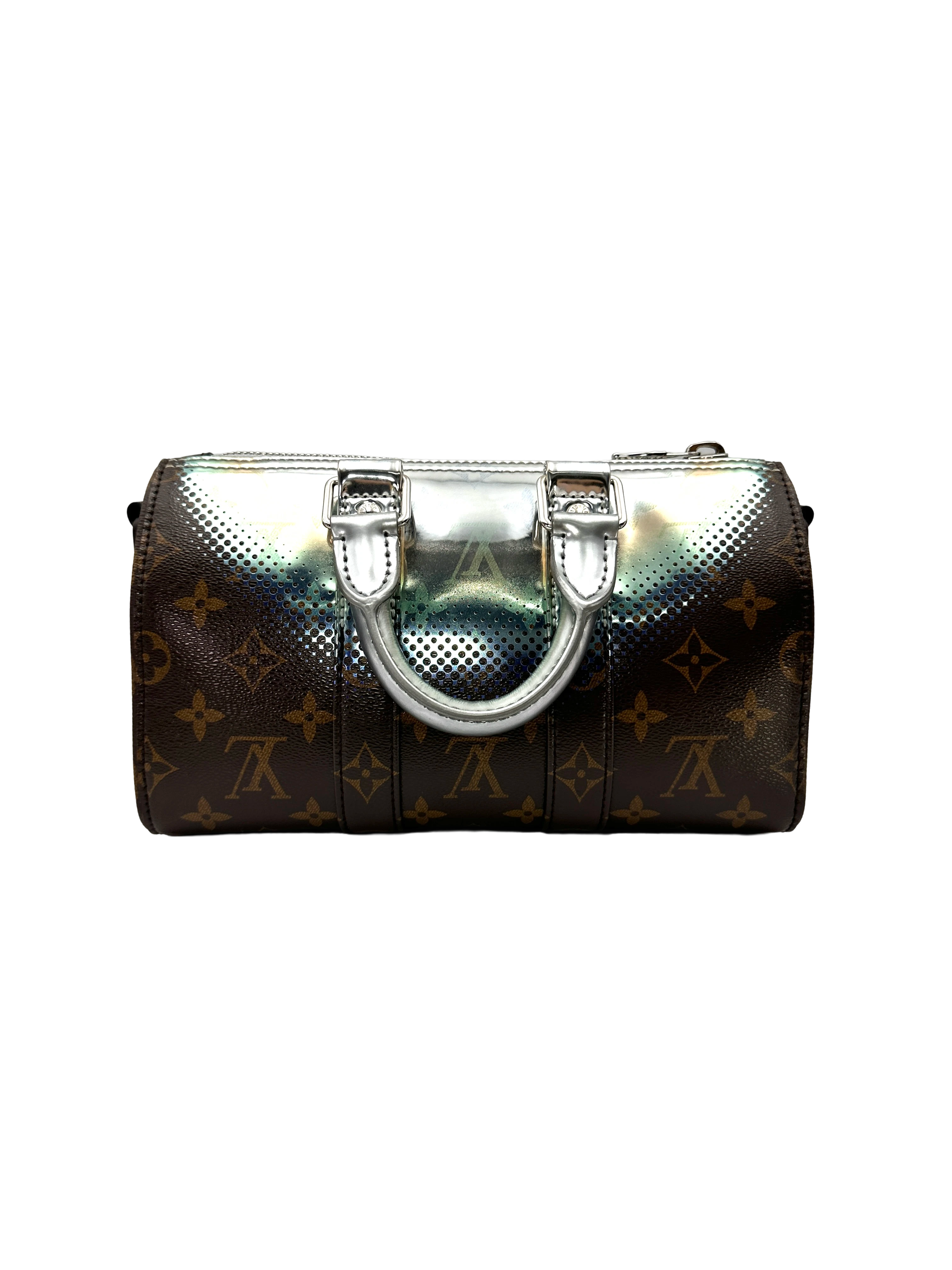 Louis Vuitton Keepall25 Monogram Metallic Nebula Mirror Bag LV3405