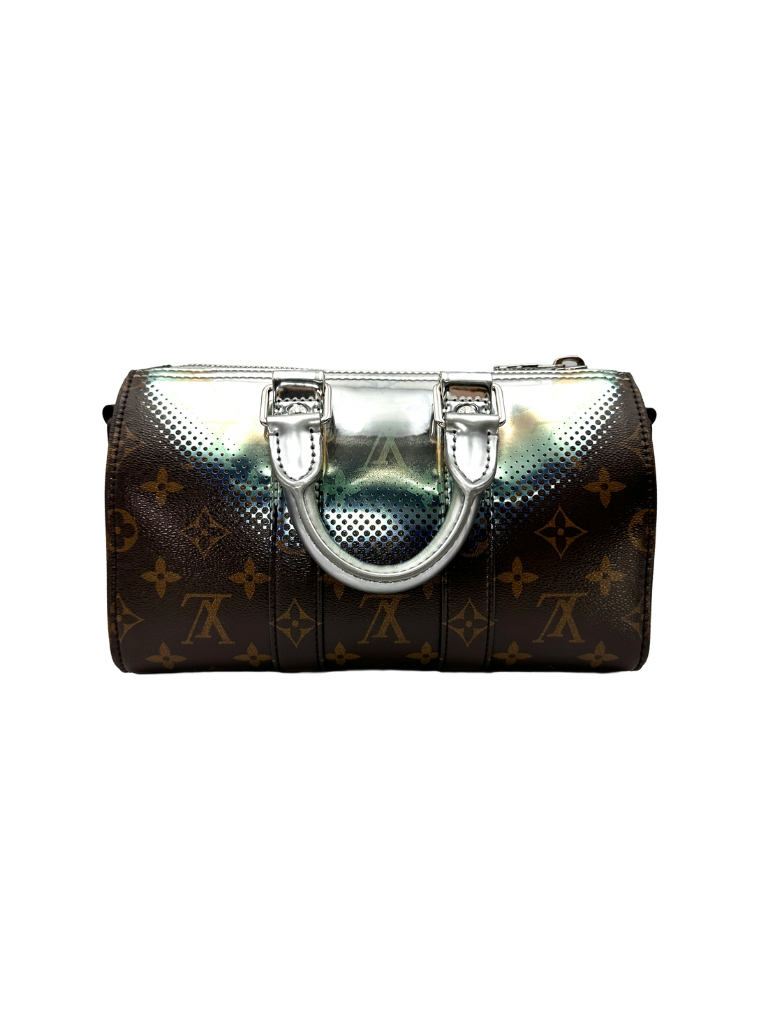 Louis Vuitton Keepall25 Monogram Metallic Nebula Mirror Bag LV3405
