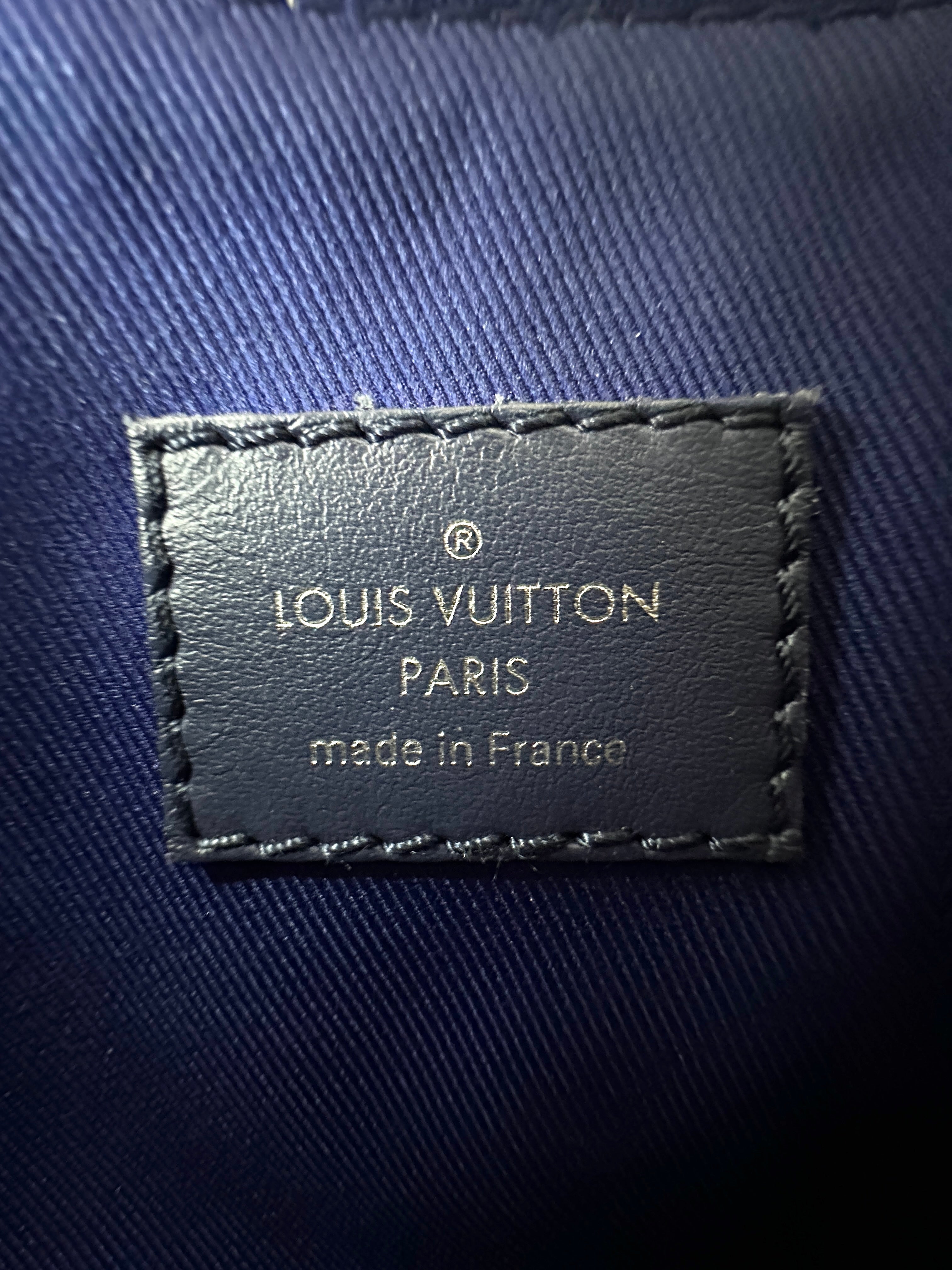 Louis Vuitton Keepall Nano Watercolor Blue/White Monogram Canvas Handle Bag LV3399