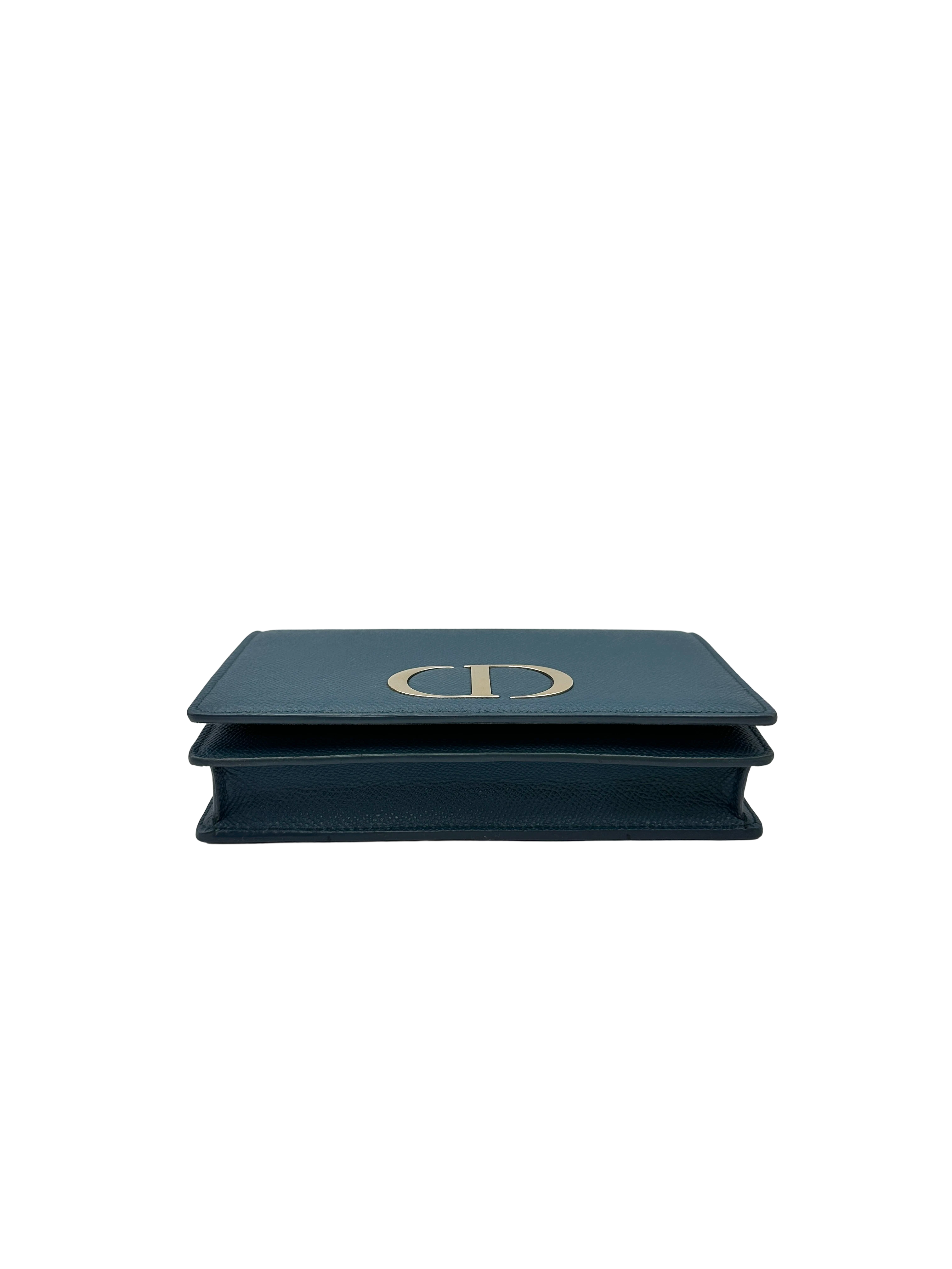 Christian Dior 30 Montaigne Navy Leather Shoulder Bag DR961