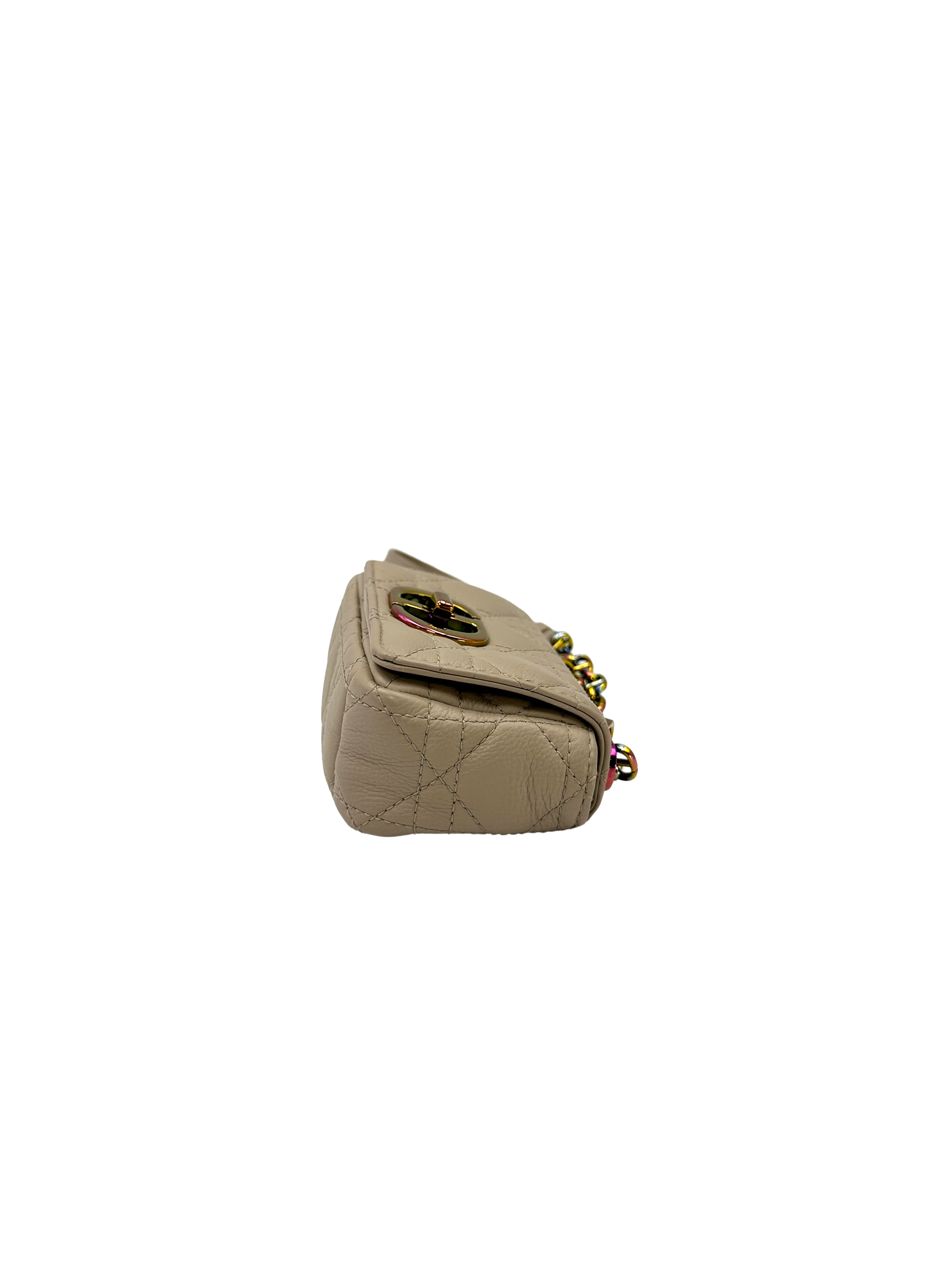 Christian Dior Caro Beige Cannage Leather Shoulder Bag DR963