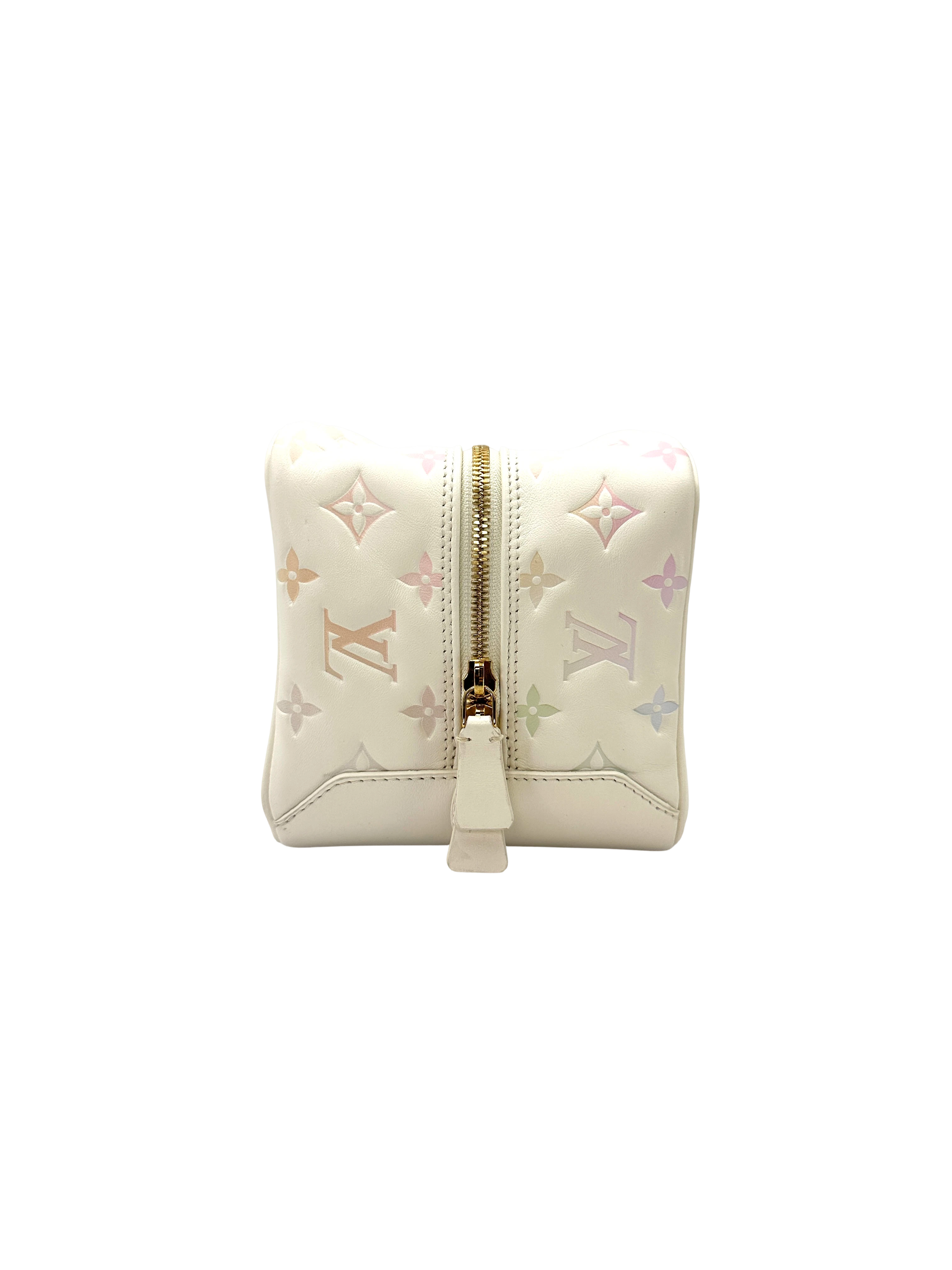 Louis Vuitton New Square Quartz Multicolor Monogram Embossed Leather Square Bag LV3406