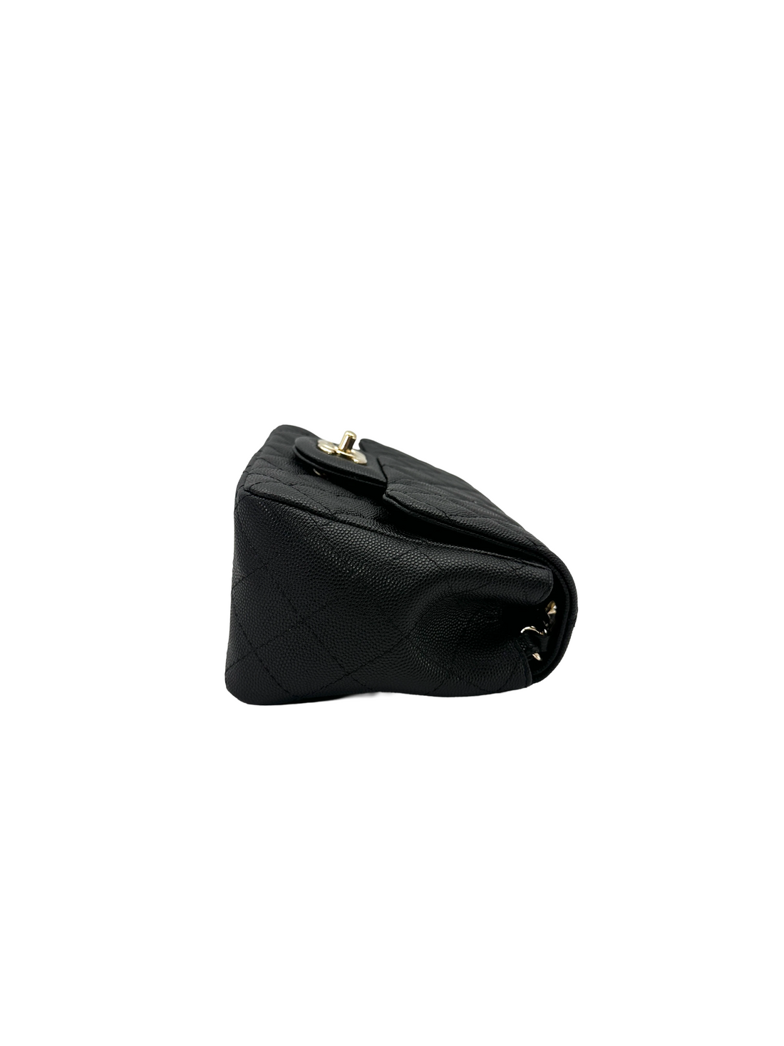 Chanel Classic Flap Black Quilted Leather Mini Shoulder Bag(14***91) CC2626