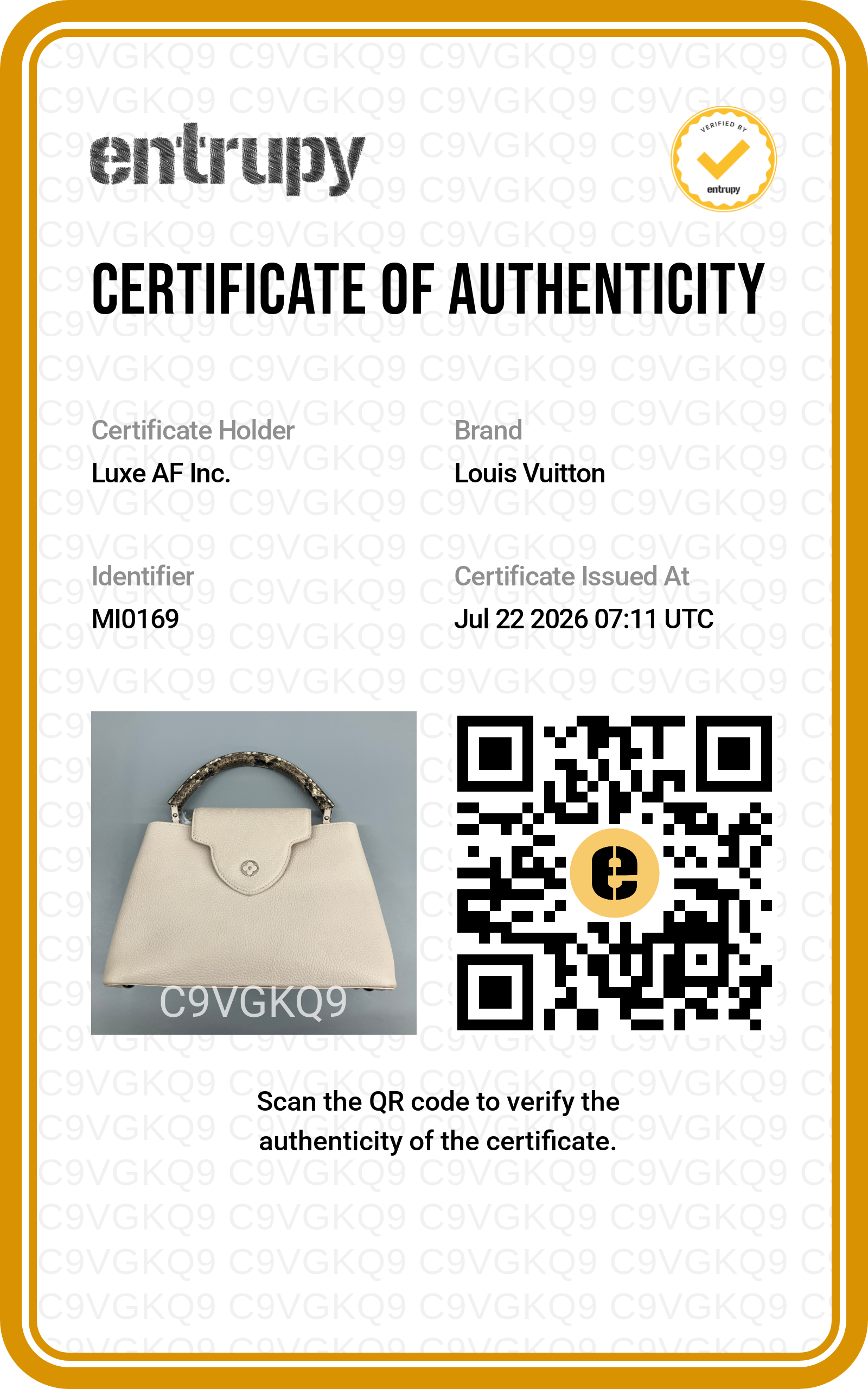 Louis Vuitton Capucines Grey Taurillon Leather Python Handle Bag LV3409