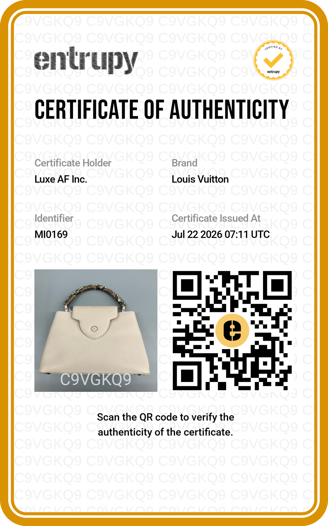 Louis Vuitton Capucines Grey Taurillon Leather Python Handle Bag LV3409