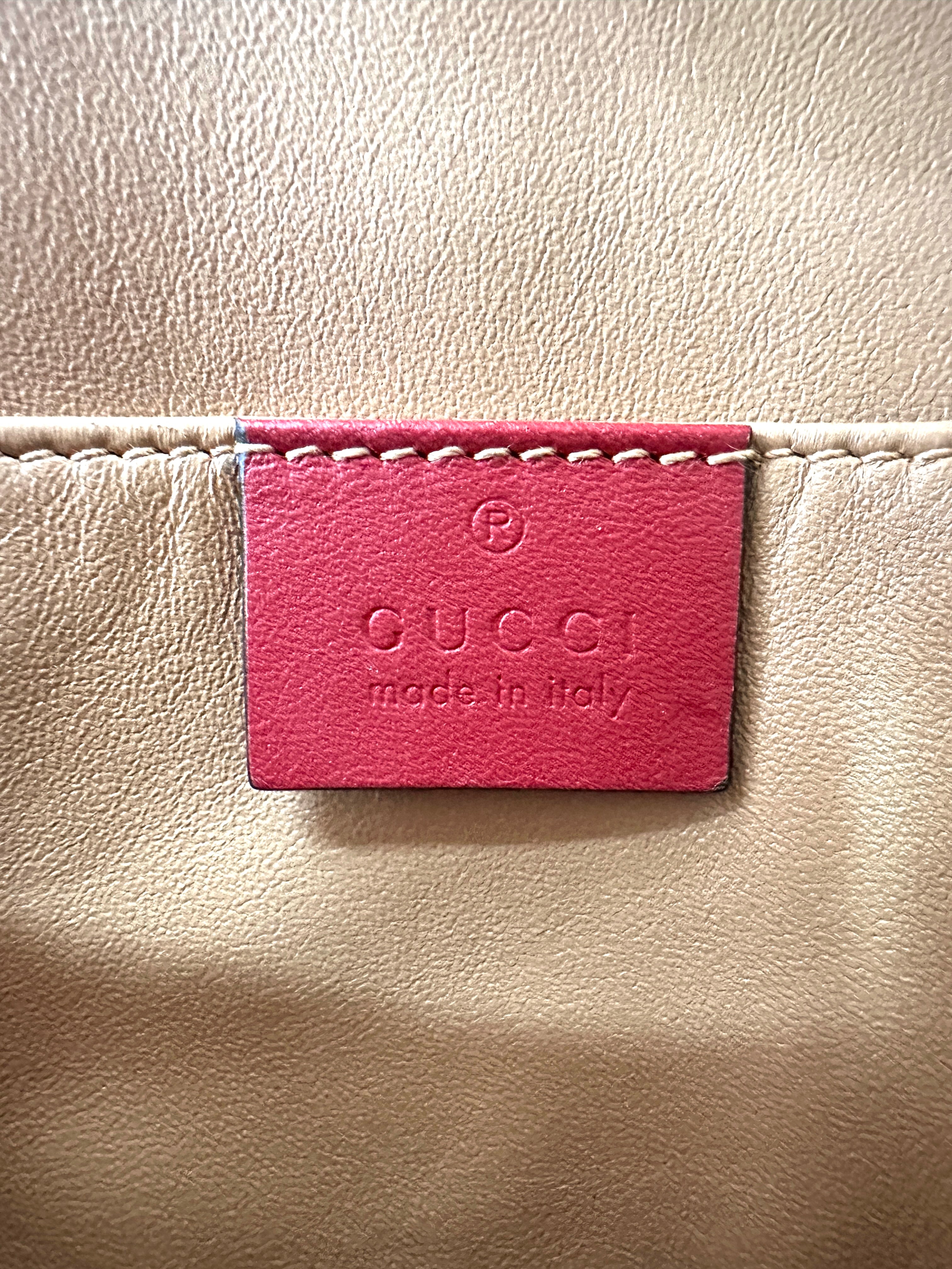 Gucci Ophidia Red Python Leather Shoulder Bag GG1392