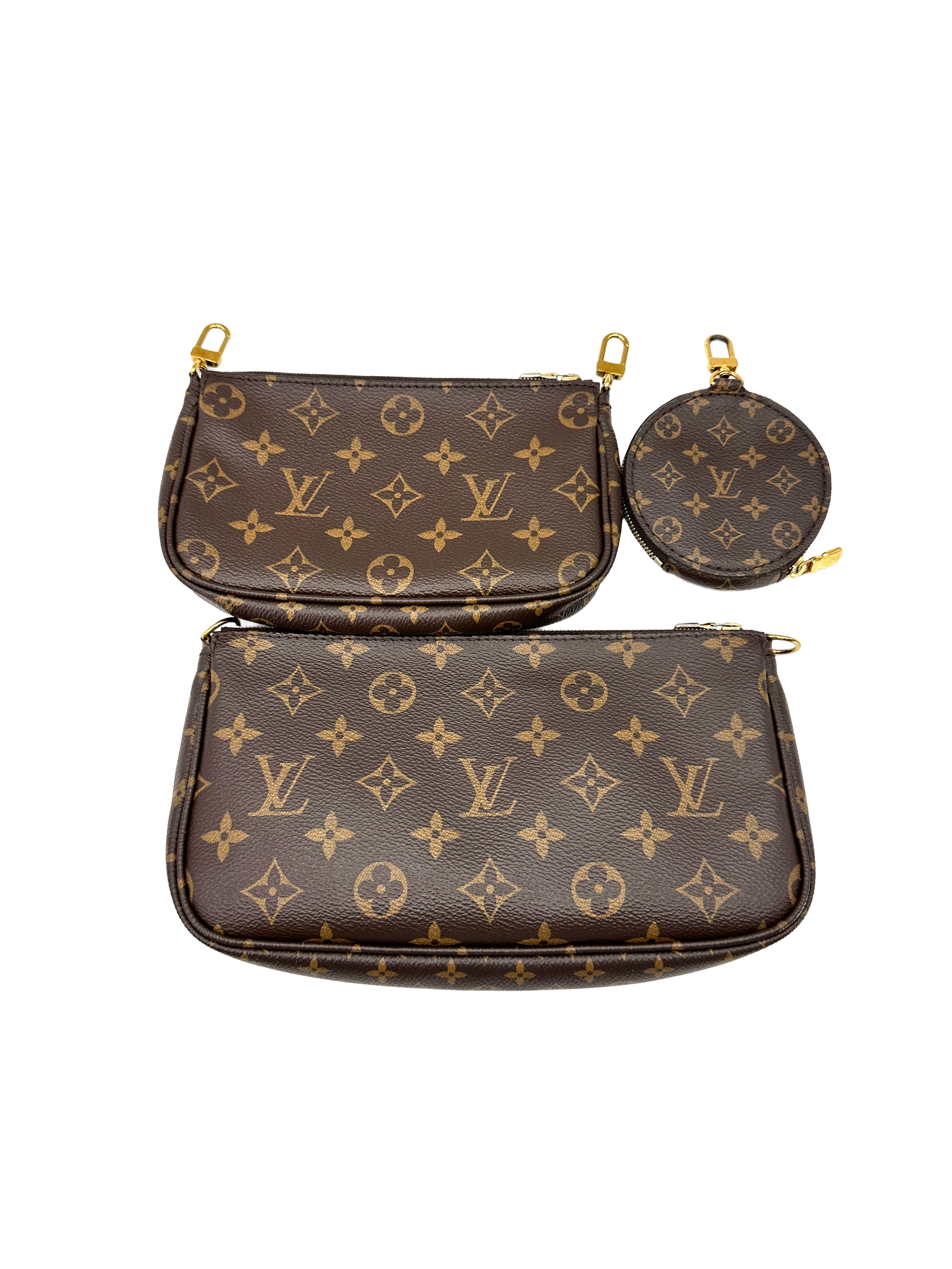 Louis Vuitton Brown Monogram Canvas Multi Pochette Accessoires LV3411