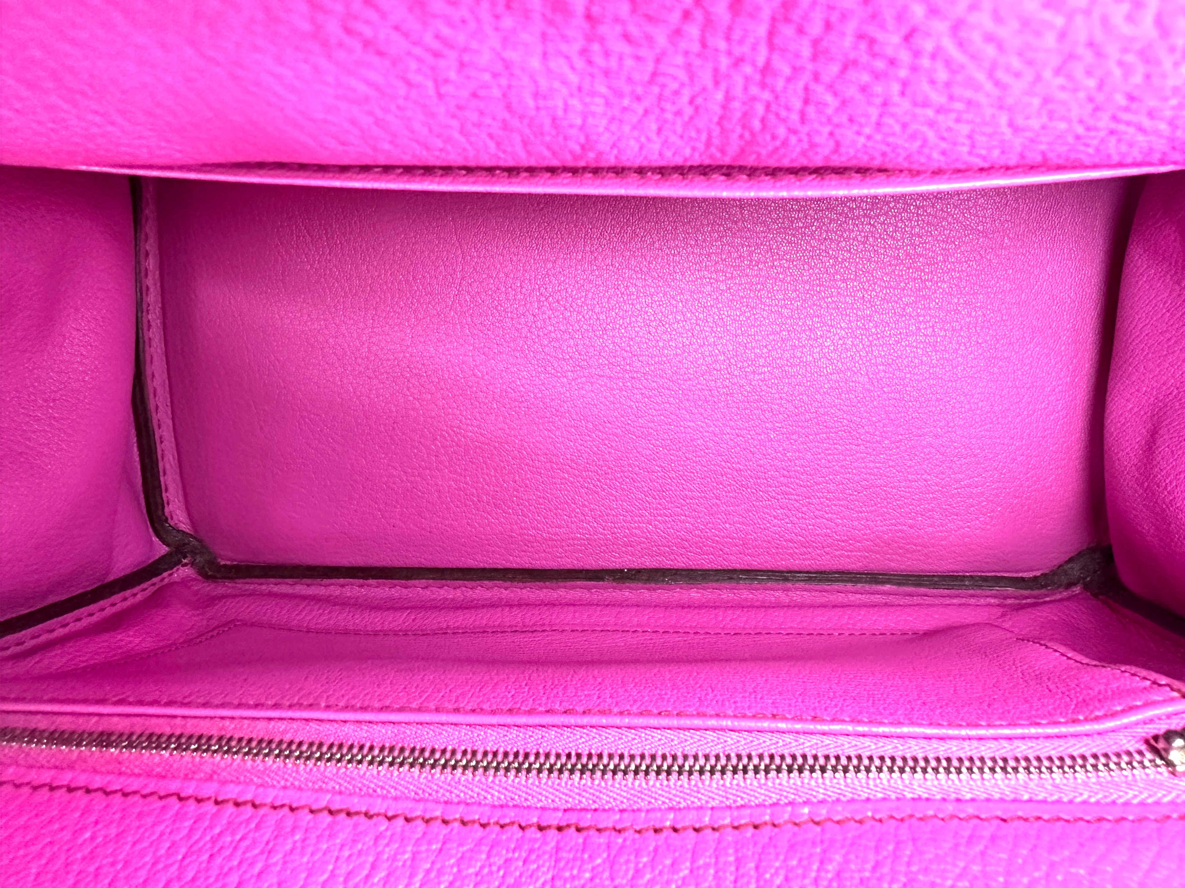 Hermes Birkin30 Pink Ostrich Leather Handle Bag HR195