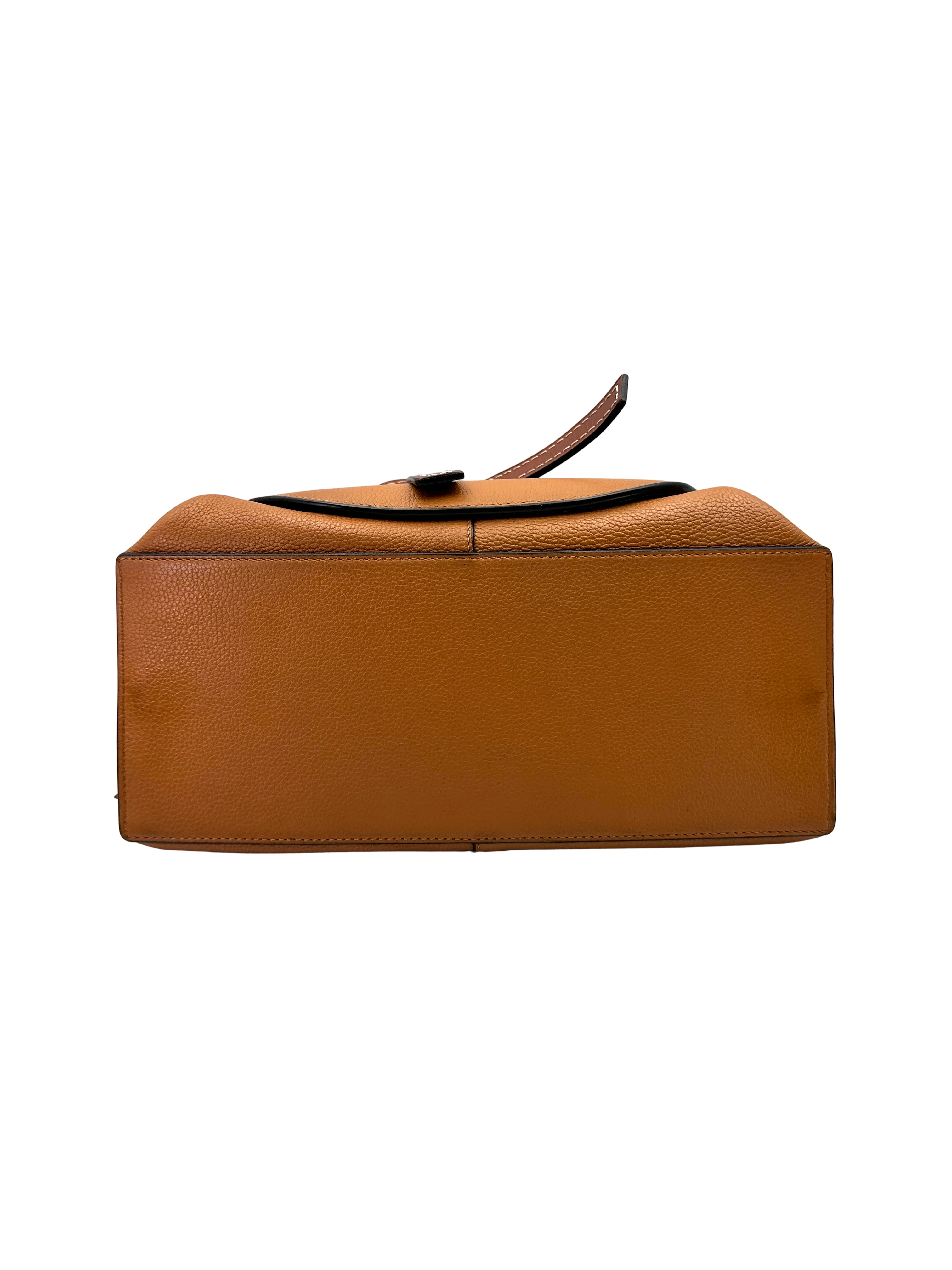 Loewe Gate Brown Leather Medium Size Handle Bag LW106