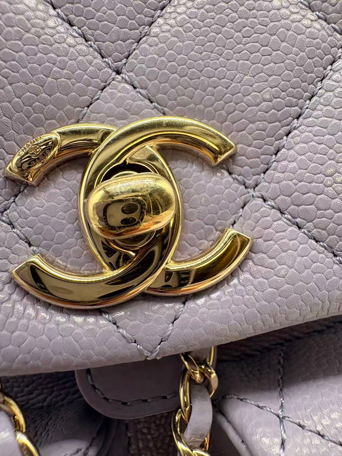 Chanel Quilted Duma Frog Backpack Mini Purple (NT***79) CC788NA