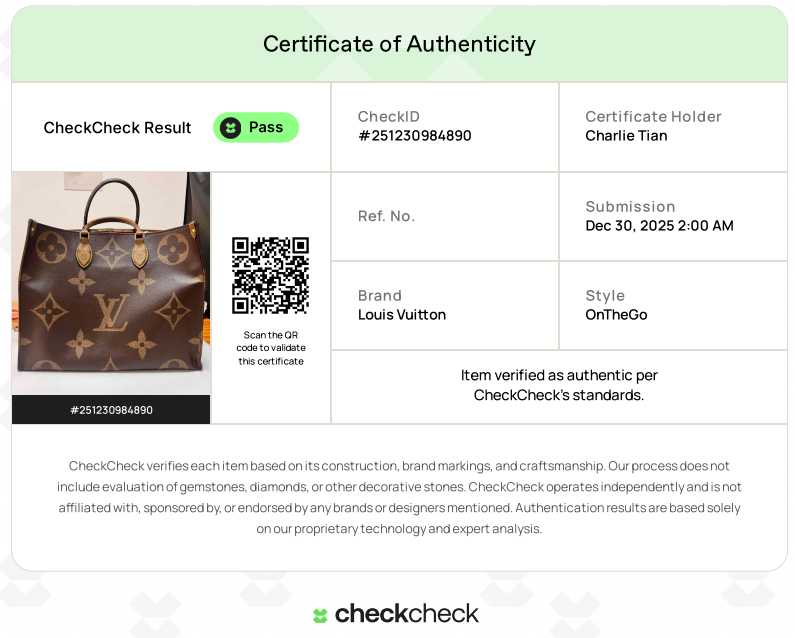 Louis Vuitton OnTheGo Monogram Giant Tote Bag LV1539