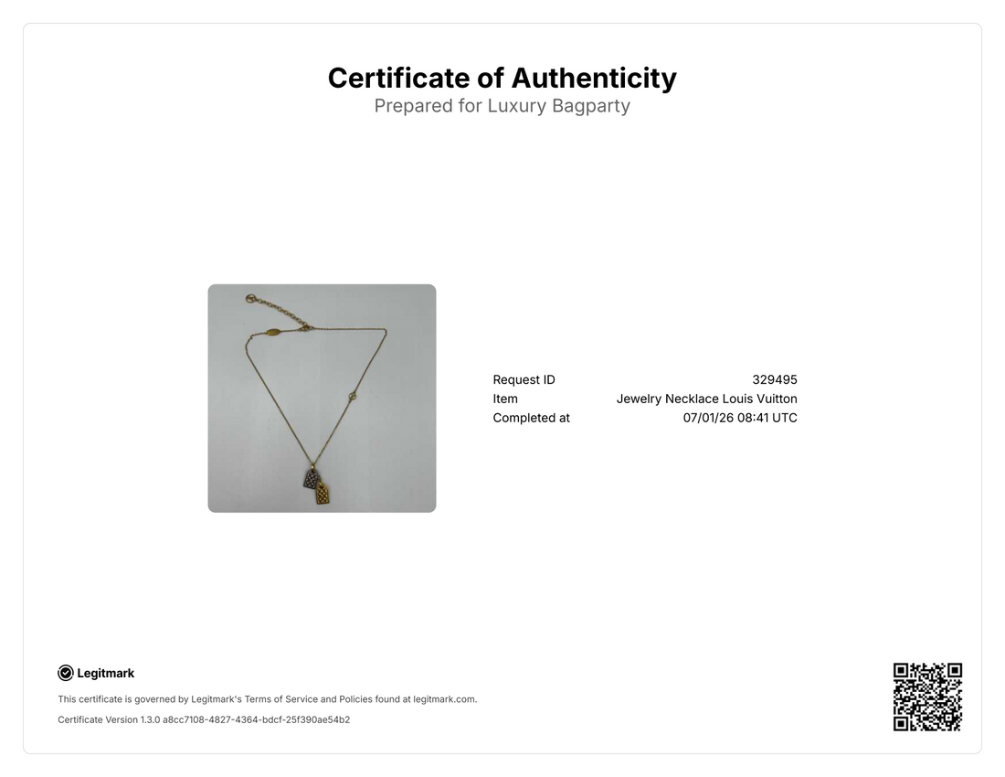 Louis Vuitton Nanogram Necklace,M63141 LE1213 LVN06
