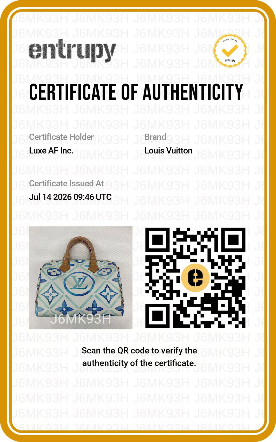 Louis Vuitton Speedy25 Blue/White Monogram Tiles Canvas Handle Bag IRIS273
