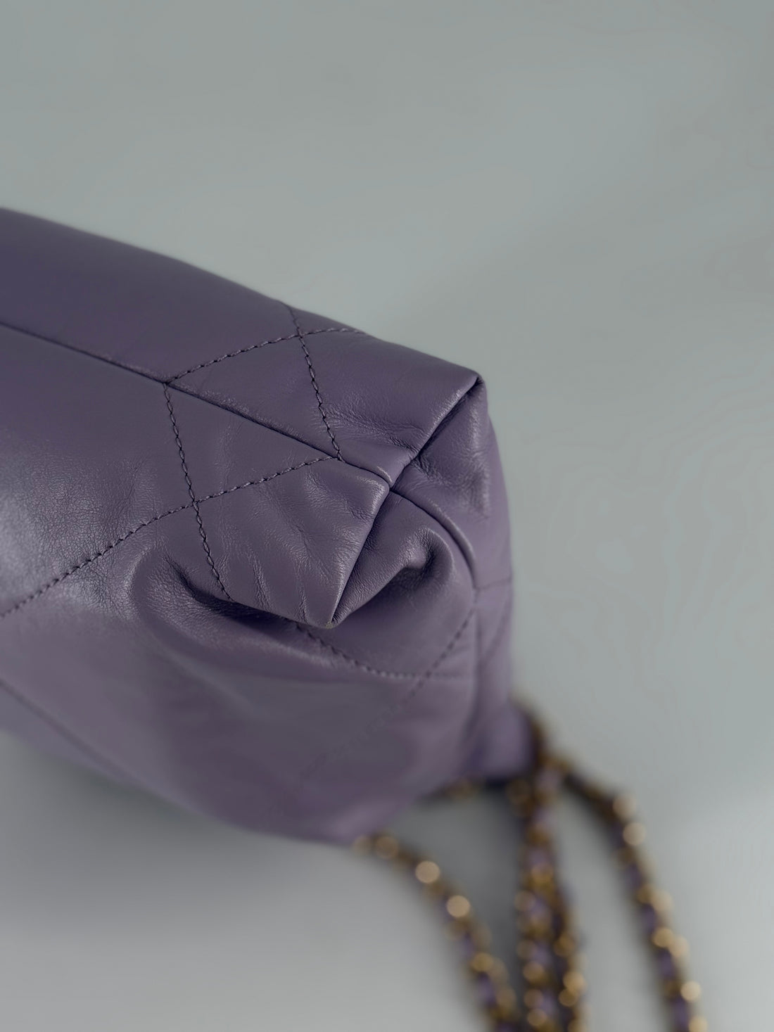Chanel 22 Bag Mini  Calfskin Purple Microchipped