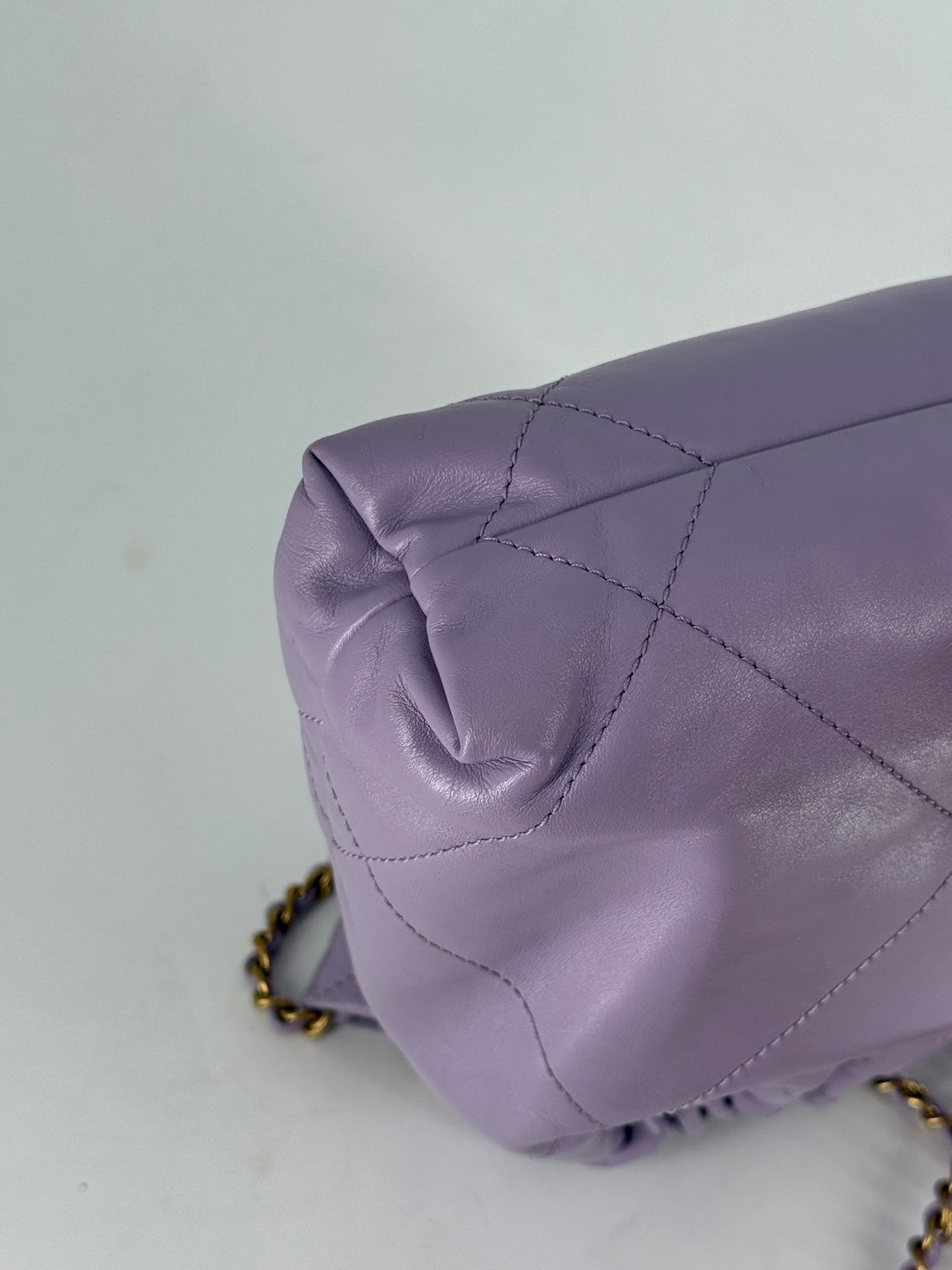 Chanel 22 Bag Mini  Calfskin Purple Microchipped