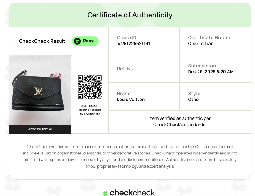 Louis Vuitton Mylockme Chain Bag in Black Caflskin  LV1446