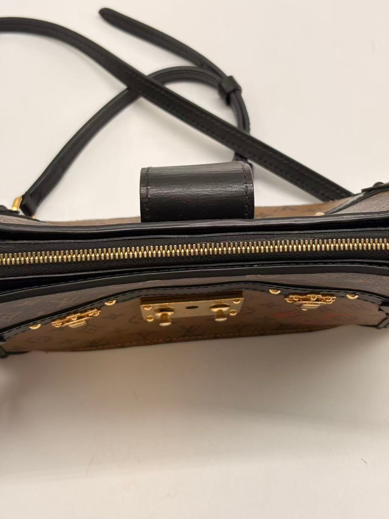 Louis Vuitton Monogram Trunk Clutch Shoulder Bag LV1310NA